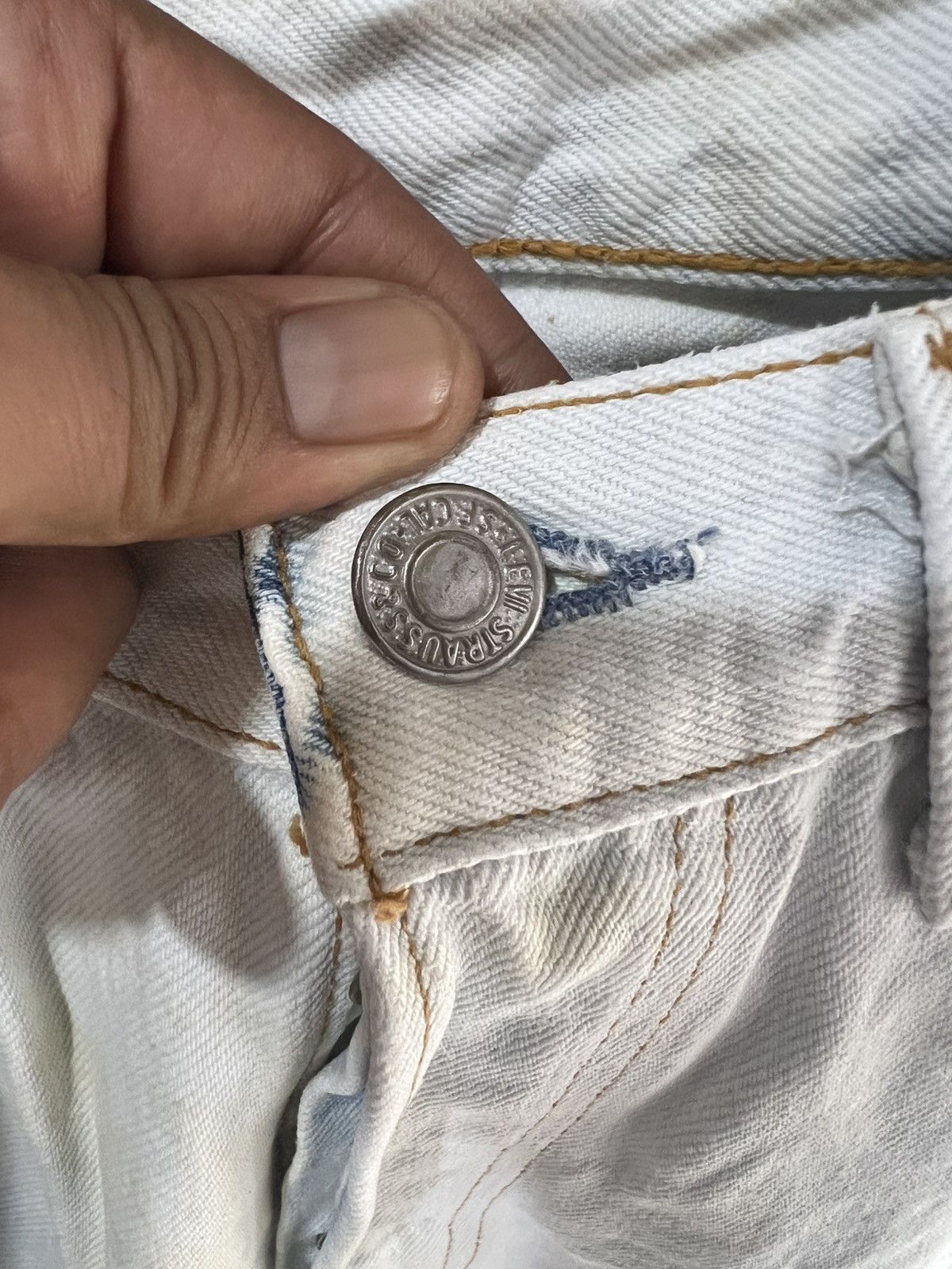 Levi's 🔥Vintage Levis 6501 Distressed Denim Size 28" / US 6 / IT 42 - 9 Thumbnail