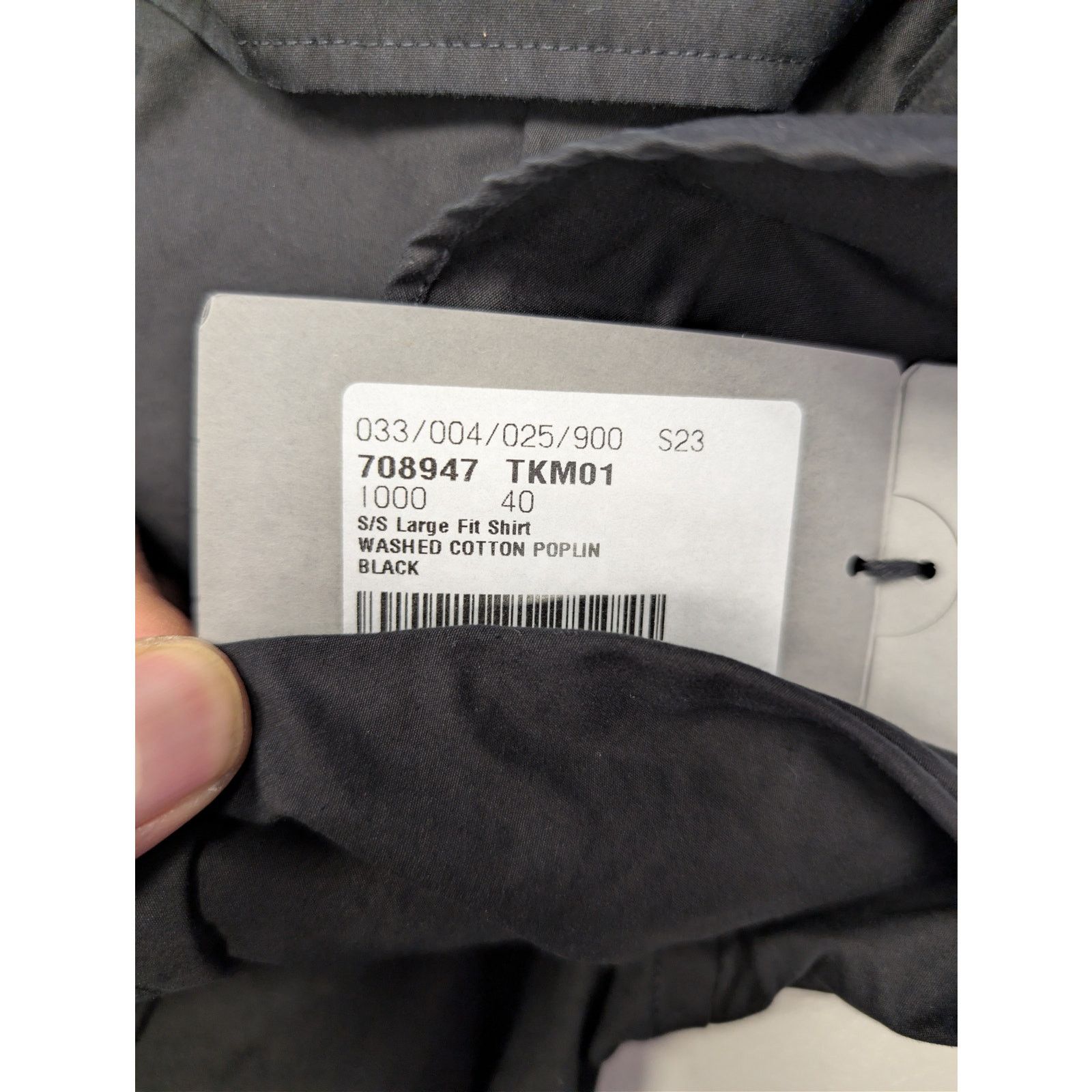 Balenciaga o1rshd1 Large Fit Short Sleeve Shirt in Washed Out Black Size US L / EU 52-54 / 3 - 23 Thumbnail