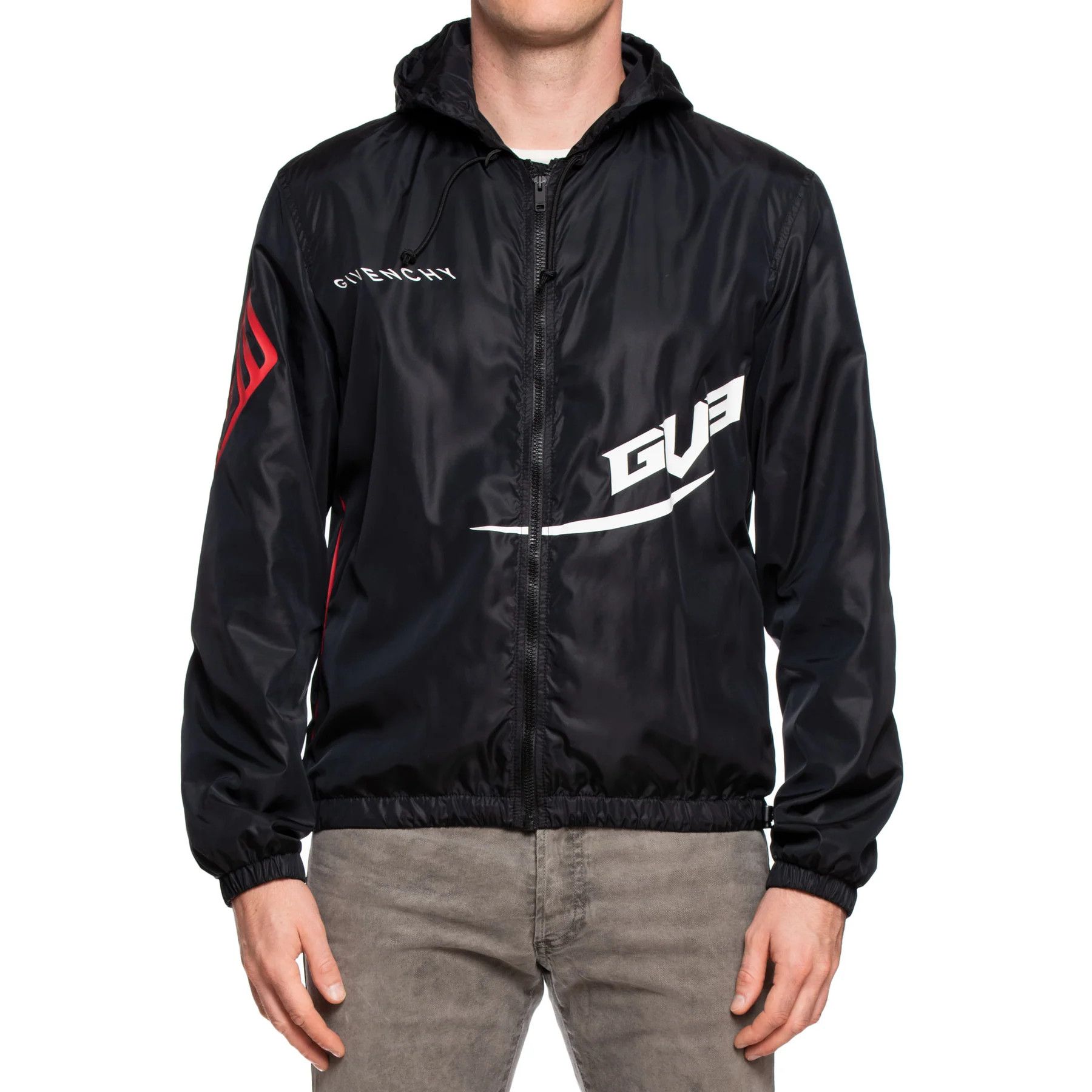 Givenchy GIVENCHY Paris Black Hooded Windbreaker Jacket EU 48 Size US S / EU 44-46 / 1 - 1 Thumbnail