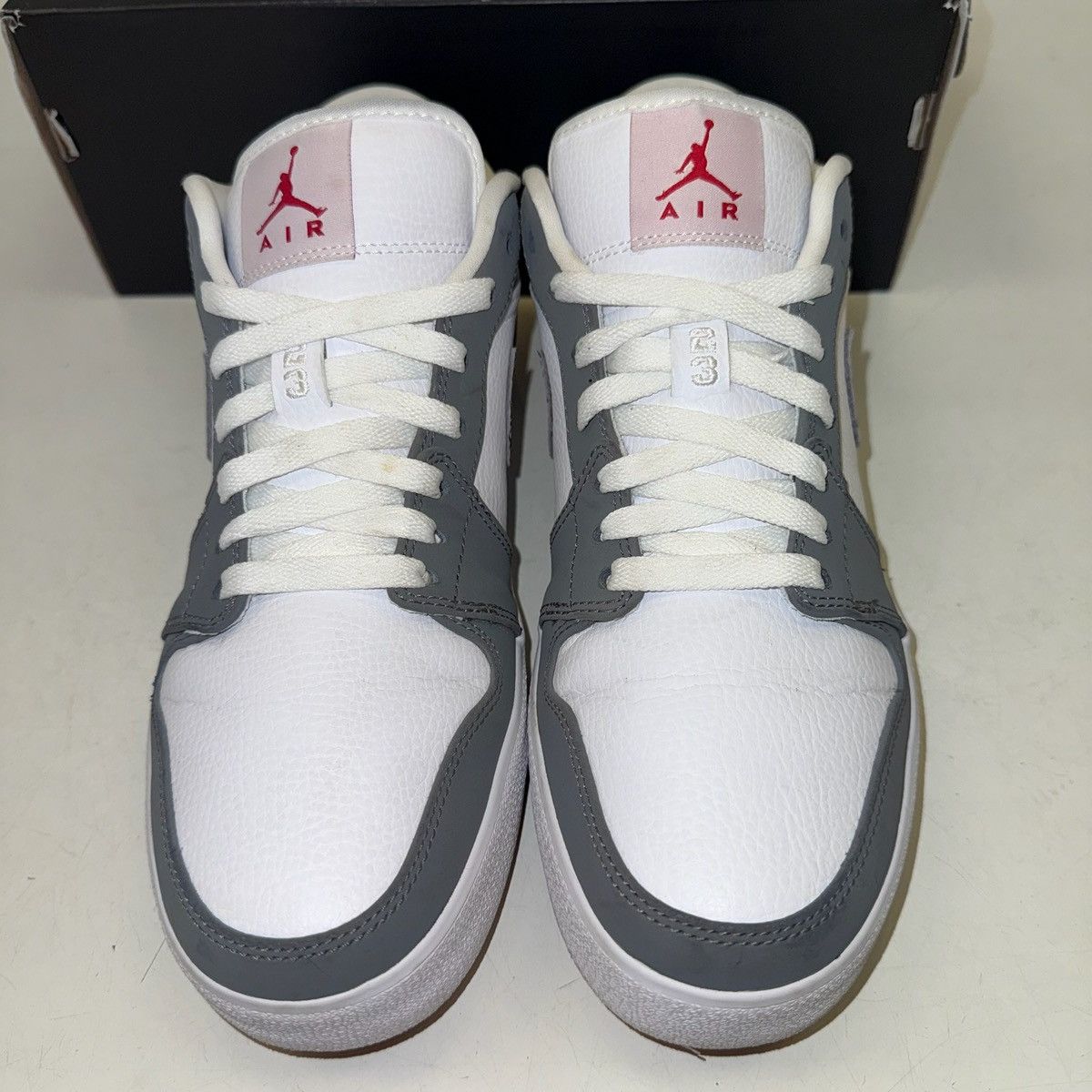 Jordan Brand × Nike Size 9.5 - Air Jordan 1 V.2 Low Leather White - 584794-105 Size US 9.5 / EU 42-43 - 4 Thumbnail