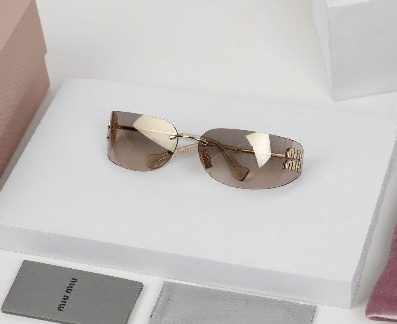 Miu Miu NEW Miu Miu sunglasses MU A51S 5AK20P Size ONE SIZE - 5 Thumbnail