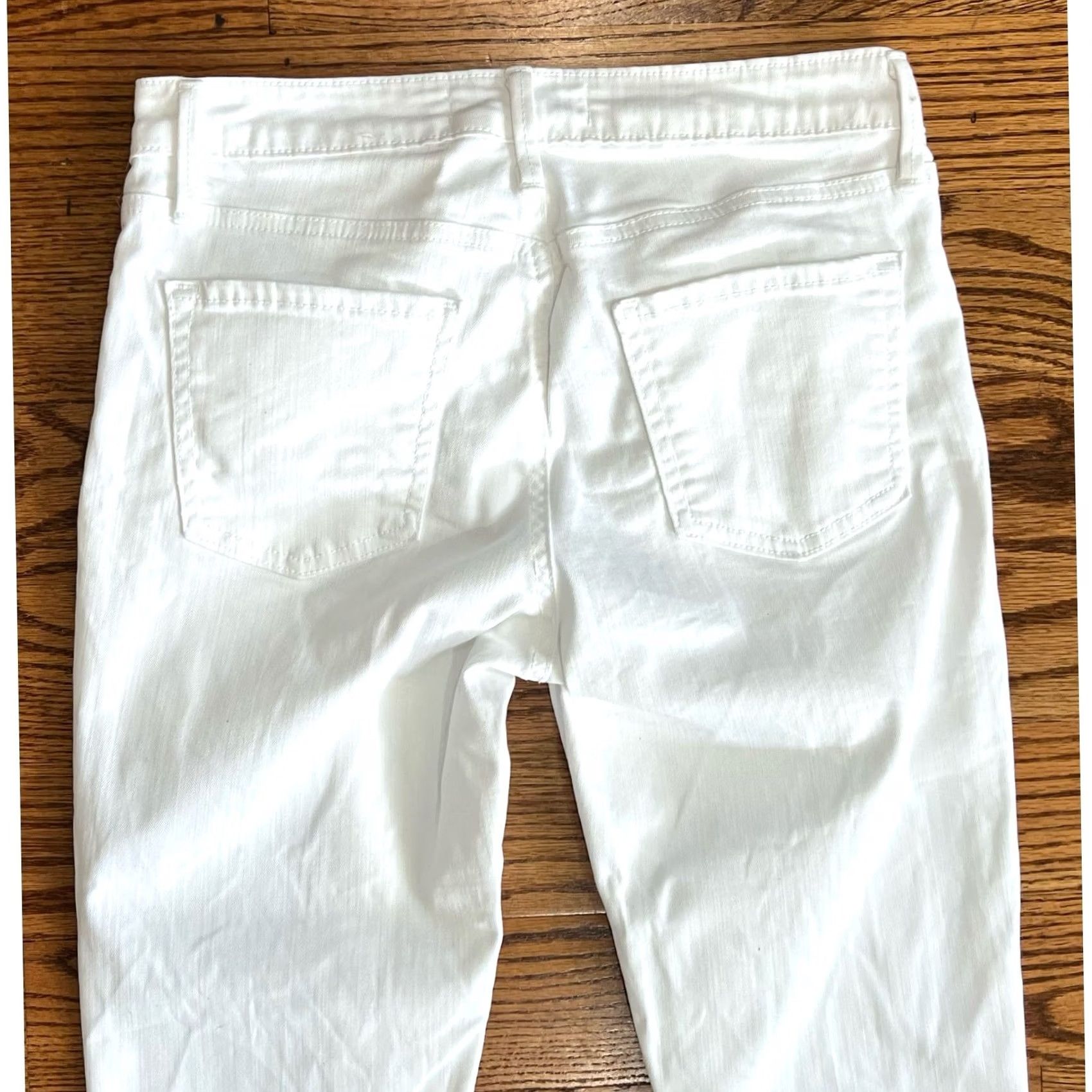 Vintage VINTAGE Just Black Jeans Womens Nadine White Skinny Raw Hem 27 Size 27" / US 4 / IT 40 - 5 Thumbnail