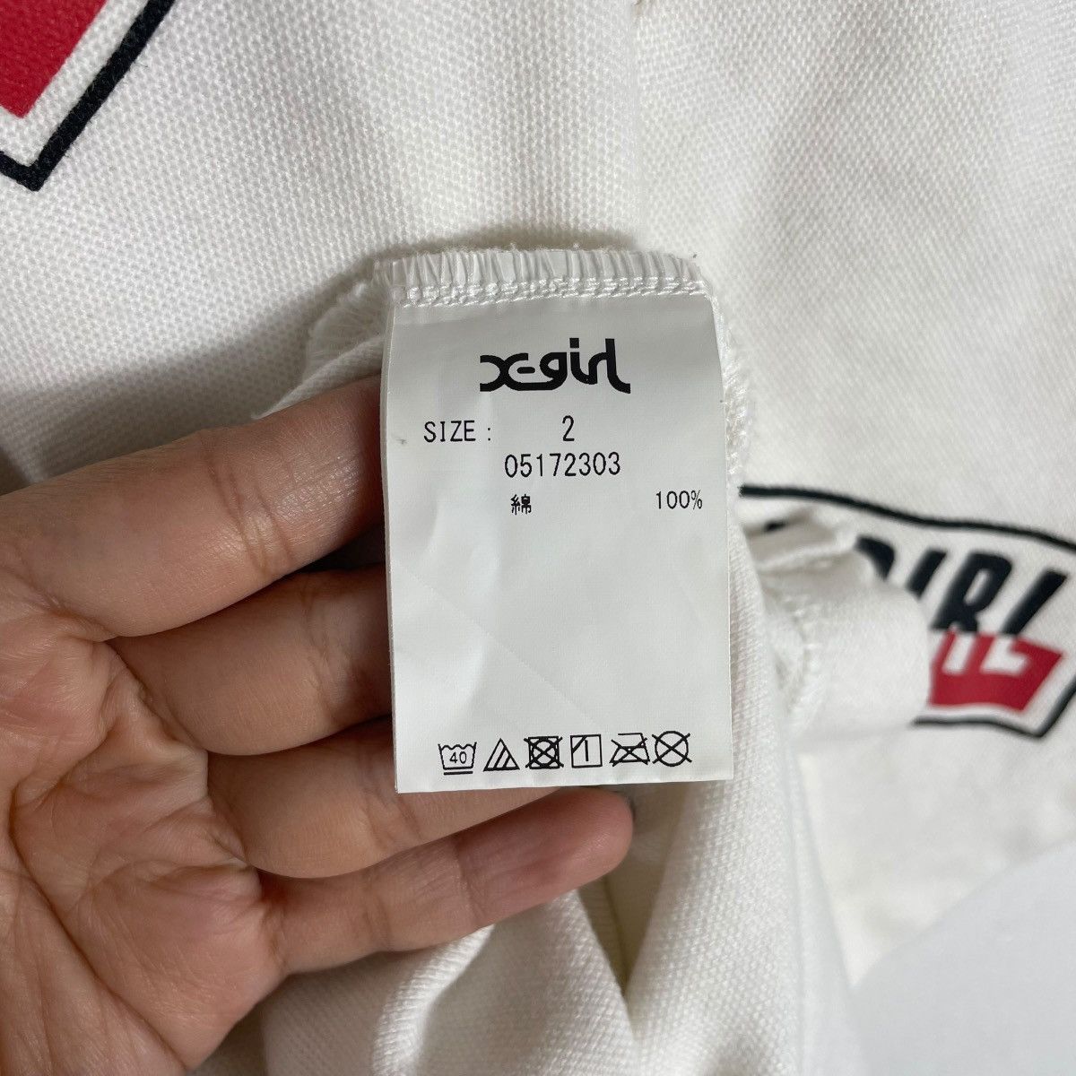 Vintage × X-Girl Vintage X-GIRL Japan Over Script Boxy Polo Tee Shirt Size L / US 10 / IT 46 - 5 Thumbnail