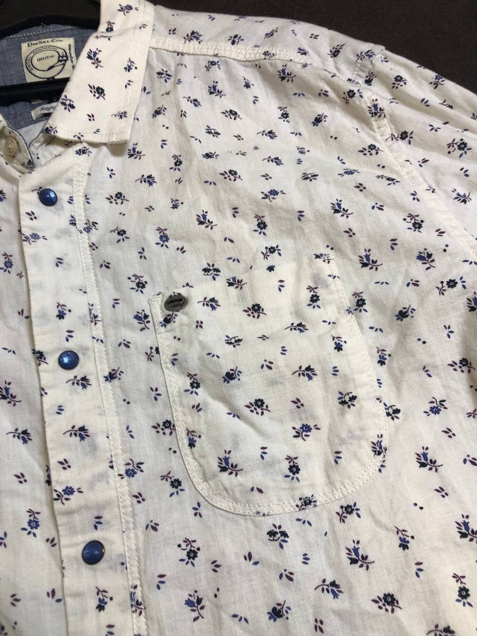 Diesel DIESEL FLOWER PRINT LONG SLEEVE SHIRT Size US L / EU 52-54 / 3 - 5 Thumbnail