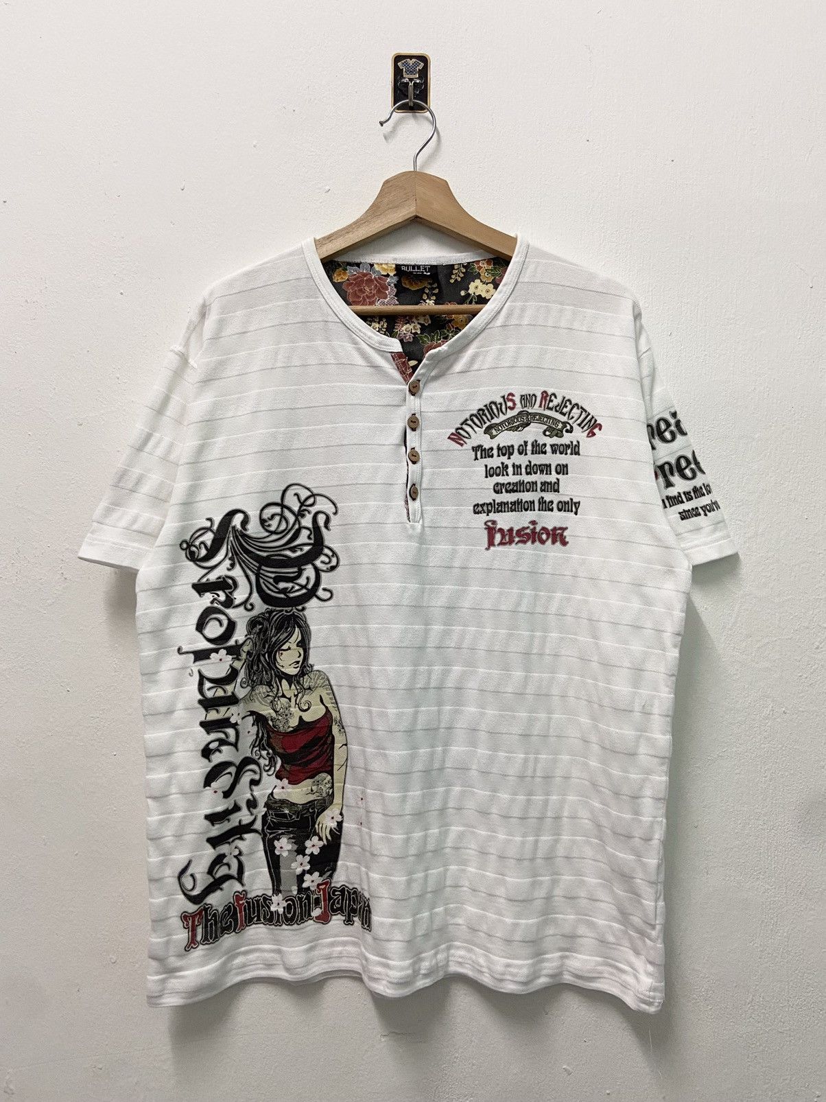 Hysteric Glamour 2000's Bullet Noise " Yakuza Notorius Rejecting " T-Shirt Size US L / EU 52-54 / 3 - 2 Thumbnail