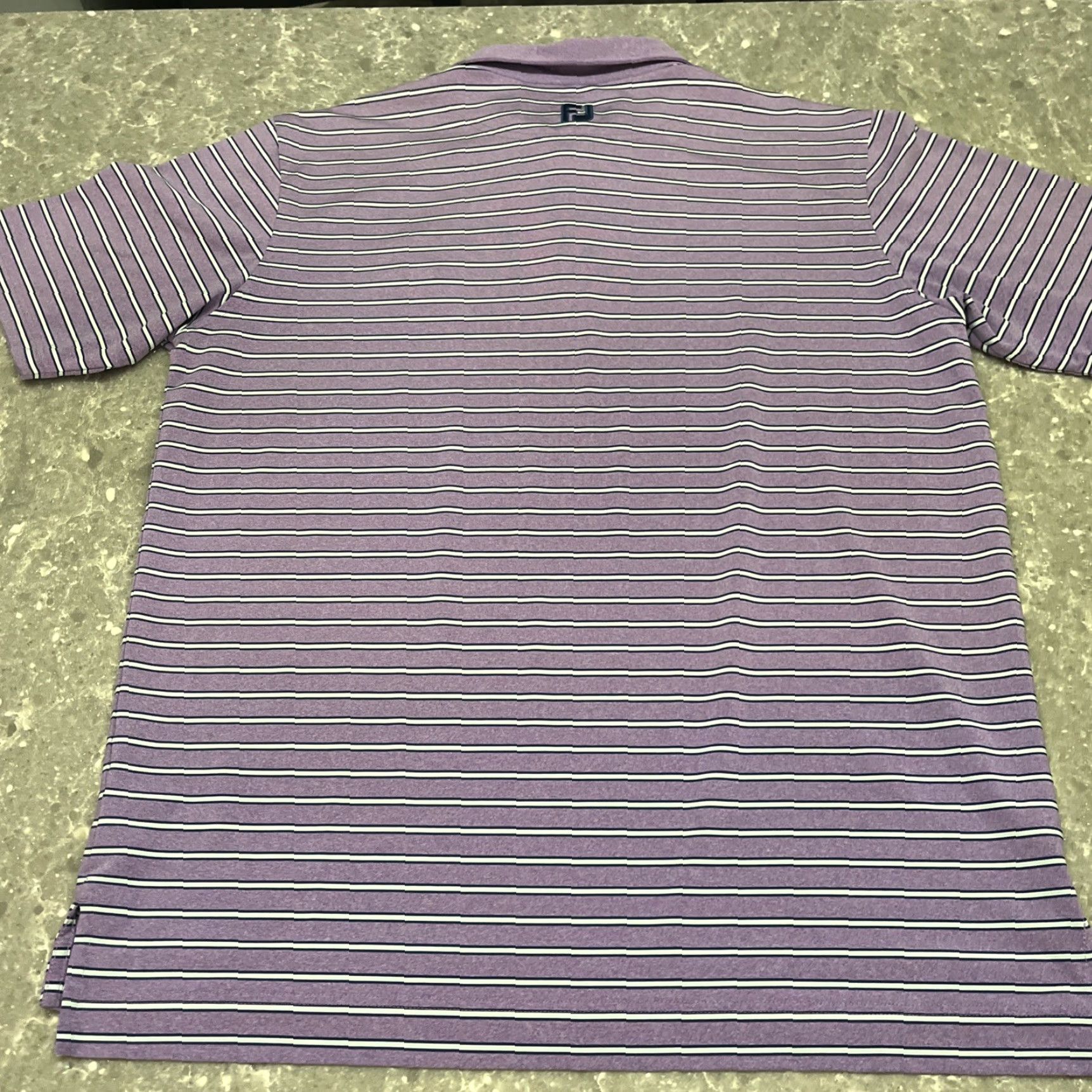 Footjoy FootJoy Polo Shirt Mens XL Purple Stripe Country Club 1952 Striped Golf Activewear Size US XL / EU 56 / 4 - 6 Thumbnail