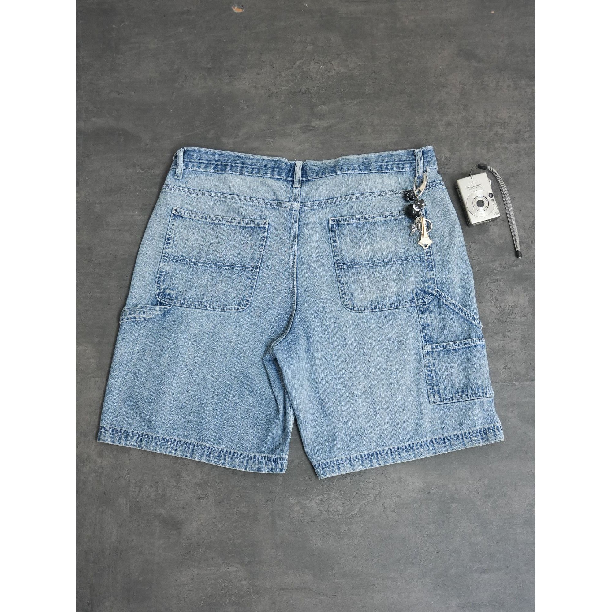 Other Y2K Urban Star Denim Light Wash Shorts Size 38" / US 16 / IT 52 - 2 Thumbnail