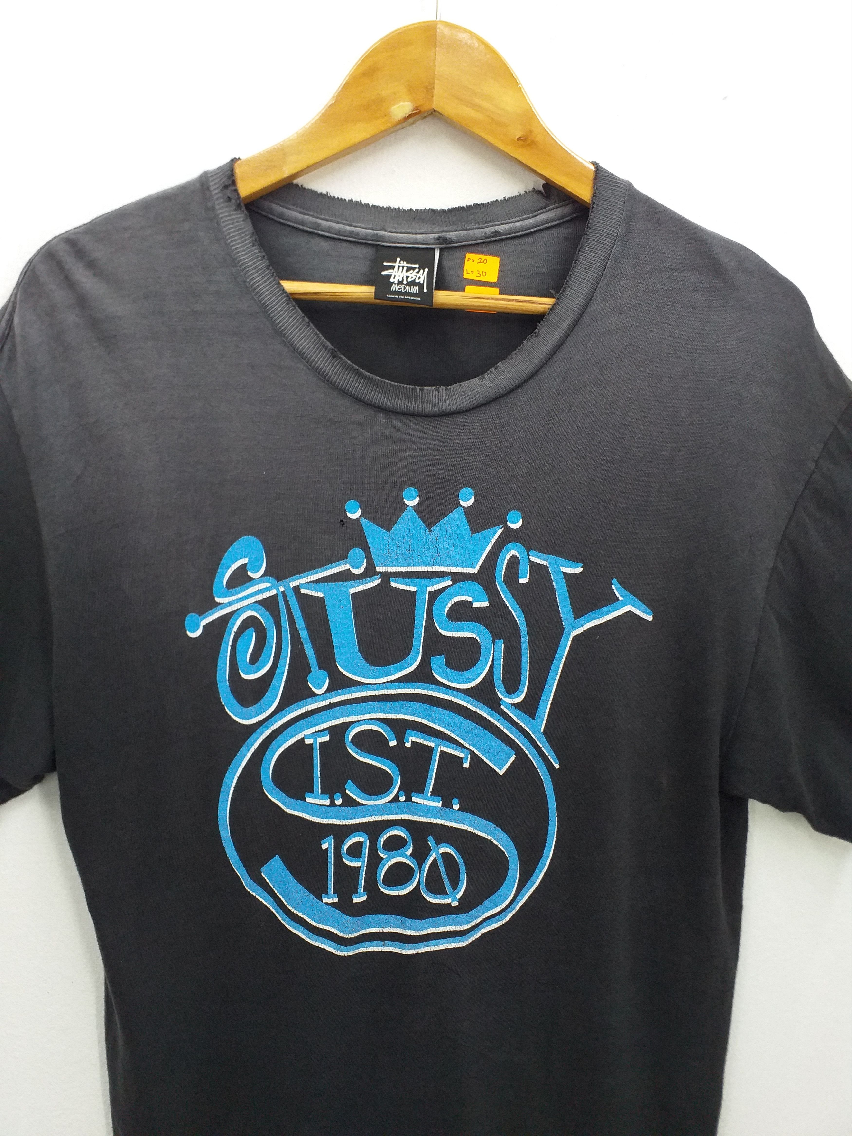 Stussy Vintage Stussy i.s.t 1980 Crown Medium TShirt -C033 Size US M / EU 48-50 / 2 - 3 Thumbnail