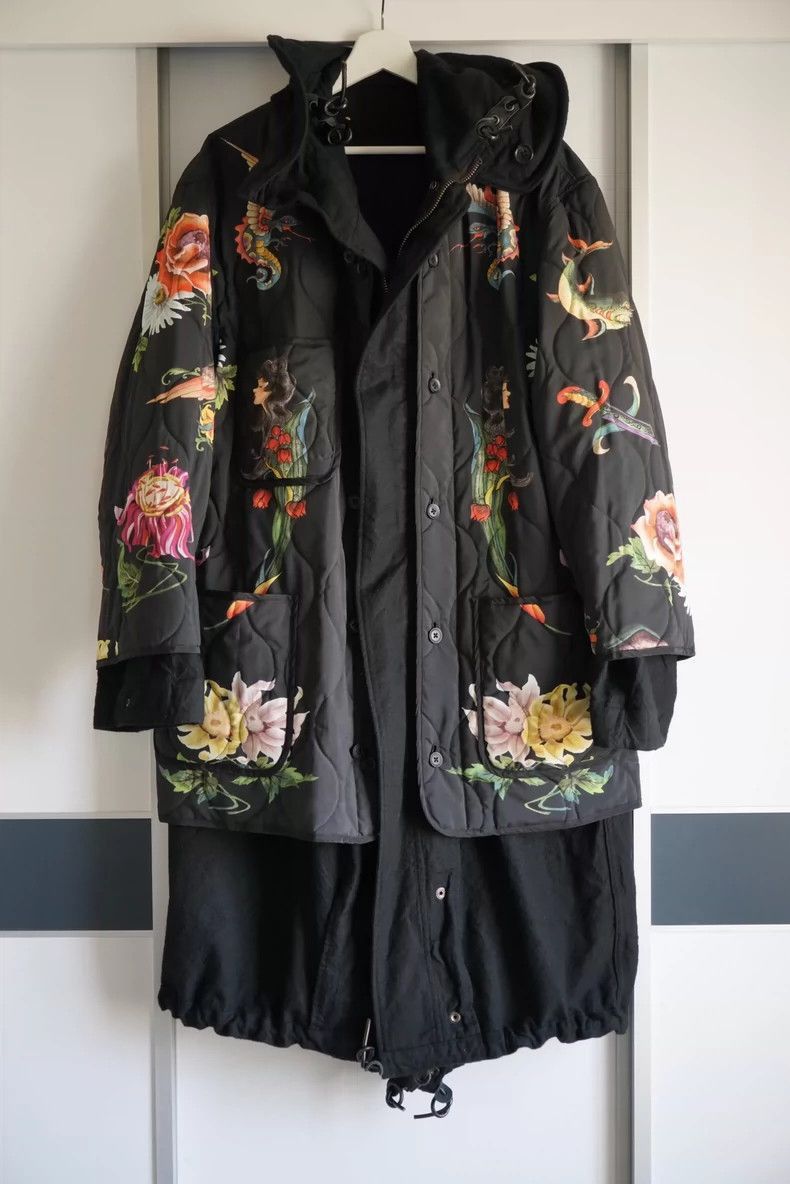 Yohji Yamamoto Yohji Yamamoto 03aw Ukiyo-e full print double-sided coat-25 Size US L / EU 52-54 / 3 - 1 Thumbnail