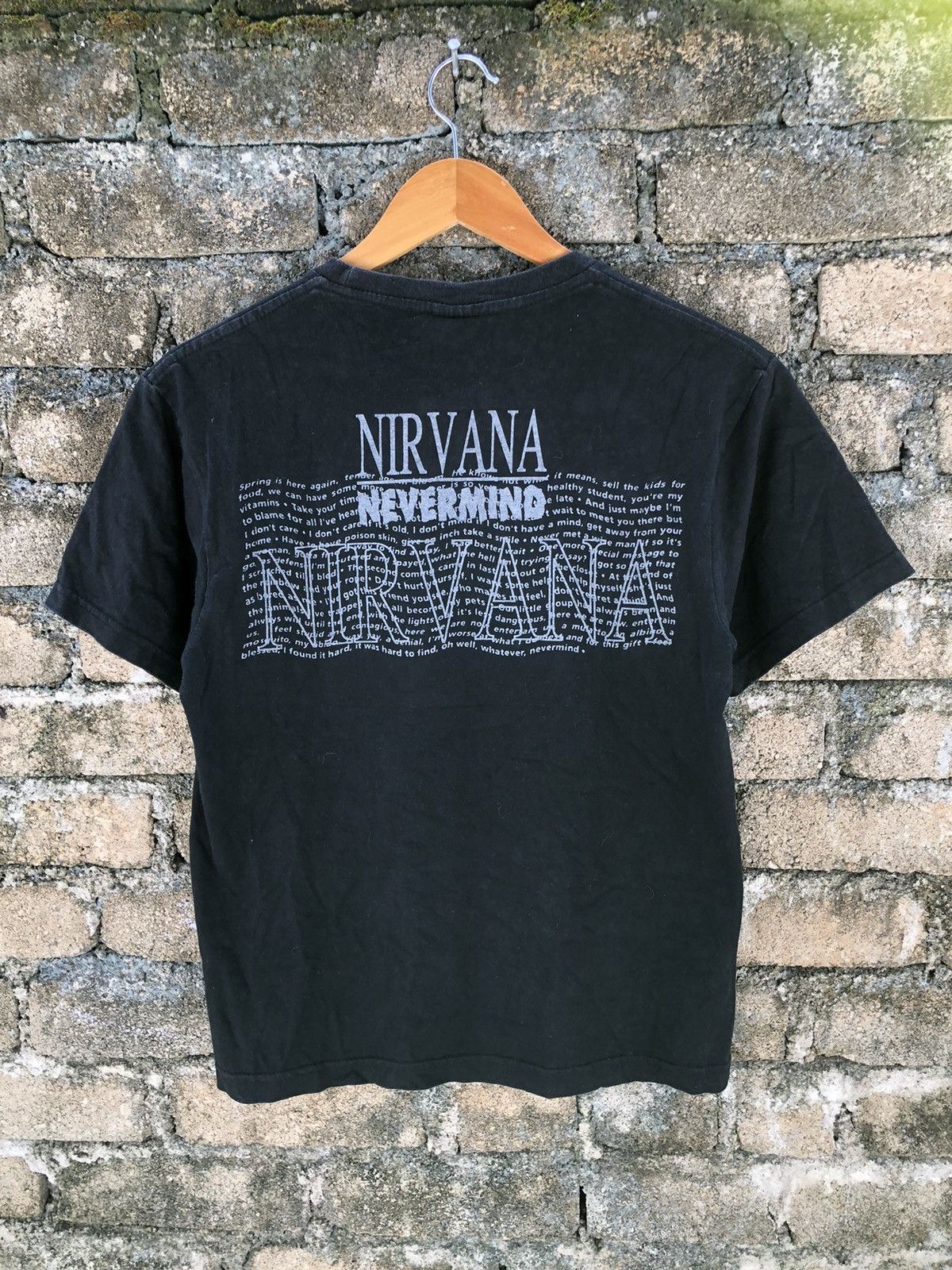 Band Tees × Nirvana × Vintage Vintage Bootleg Nirvana Nevermind Tshirt Size US S / EU 44-46 / 1 - 10 Thumbnail