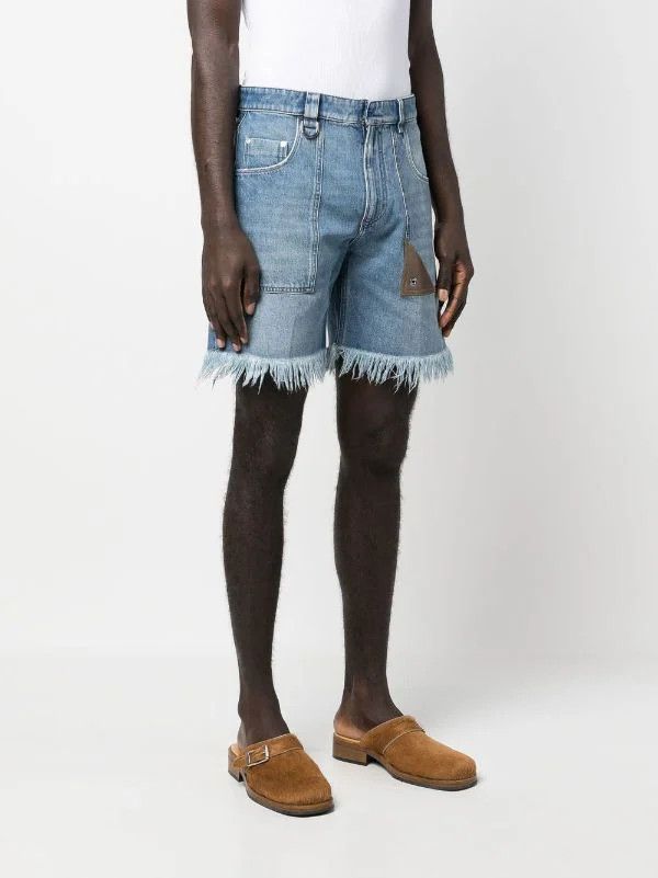 Fendi Distressed Denim Shorts Size US 34 / EU 50 - 2 Thumbnail