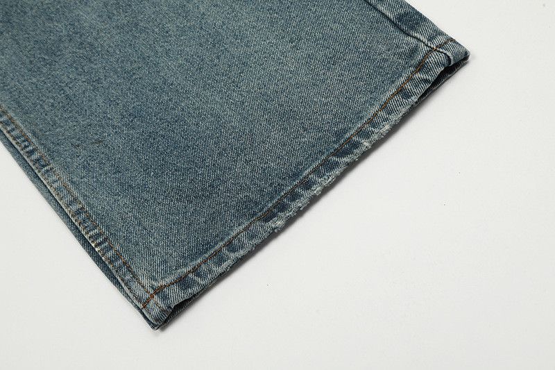 Vintage American vibe retro graffiti straight wide-leg hip-hop jeans Size US 32 / EU 48 - 6 Thumbnail