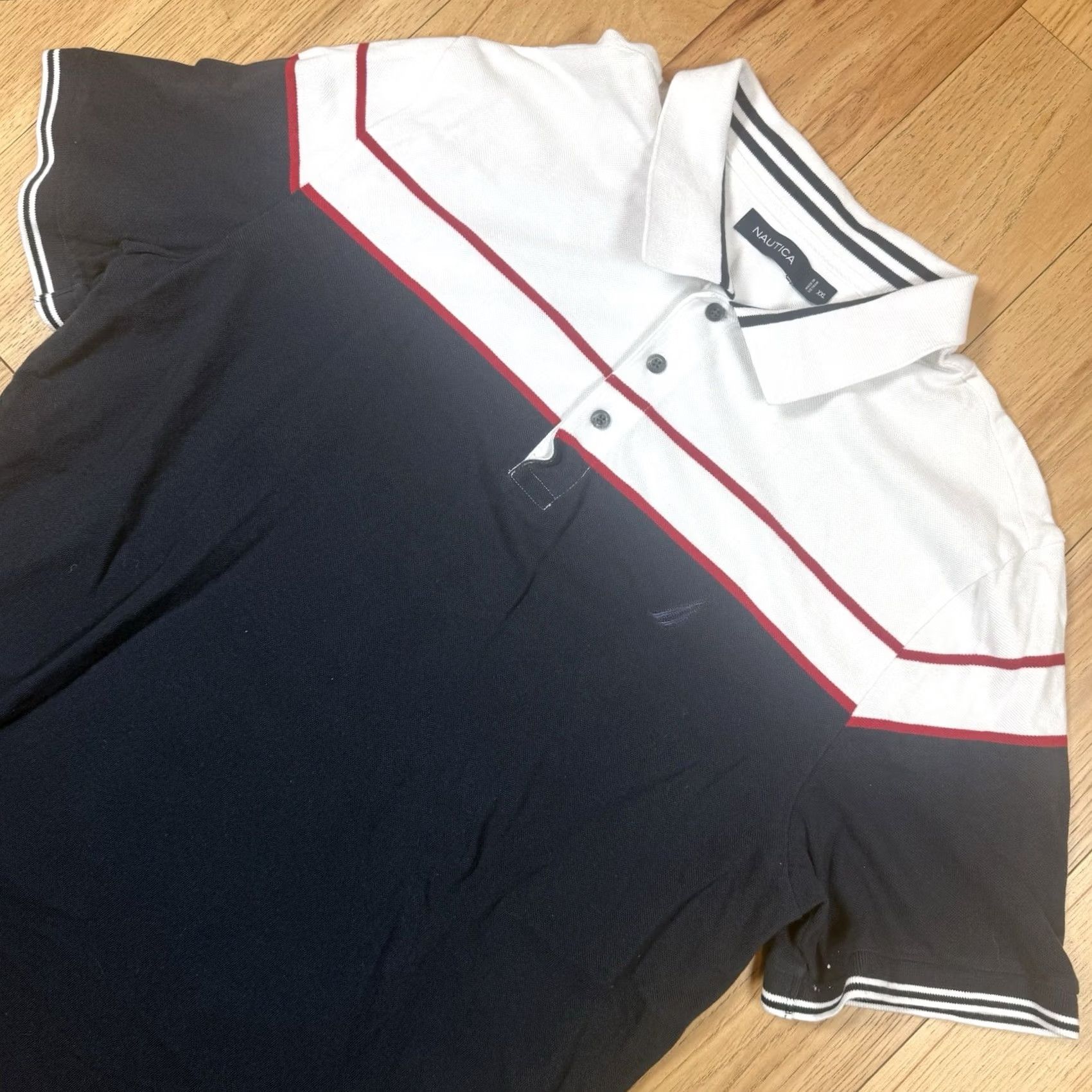 Nautica Nautica Polo Shirt Mens 2XL Blue Stripe Short Sleeve Dri Fit Polo Shirt Mens 2XL Blue Stripe Short Sleeve Striped Dri Fit Size US XXL / EU 58 / 5 - 2 Thumbnail