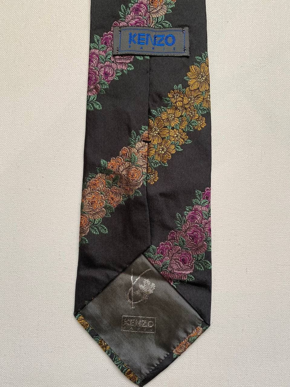 Kenzo Kenzo Cravatte Silk Tie Casual Design Luxury Size ONE SIZE - 2 Thumbnail