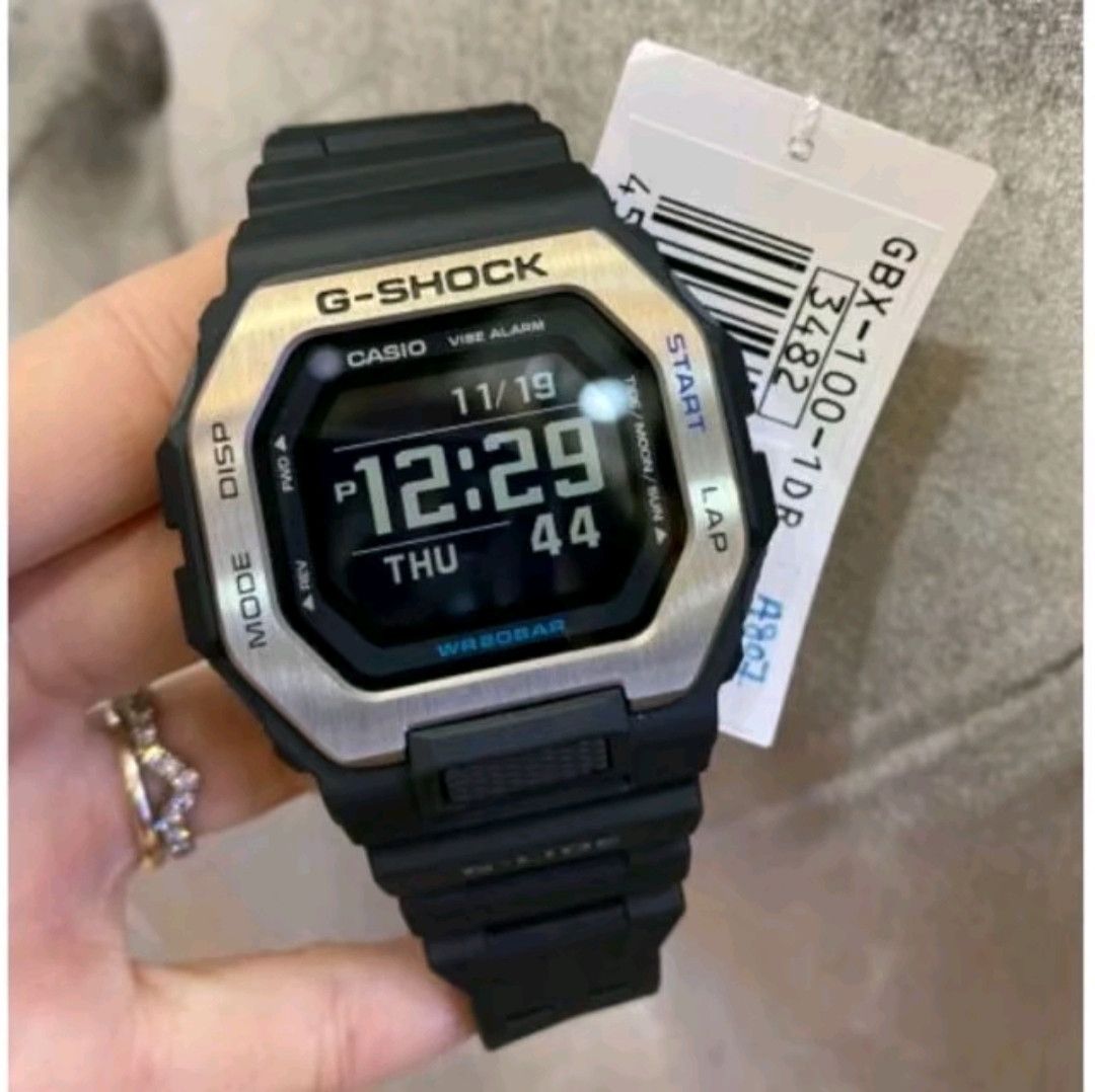 Casio × G Shock Casio G Shock GBX-100-1DR With MIP-LCD and Bluetooth Size ONE SIZE - 1 Thumbnail