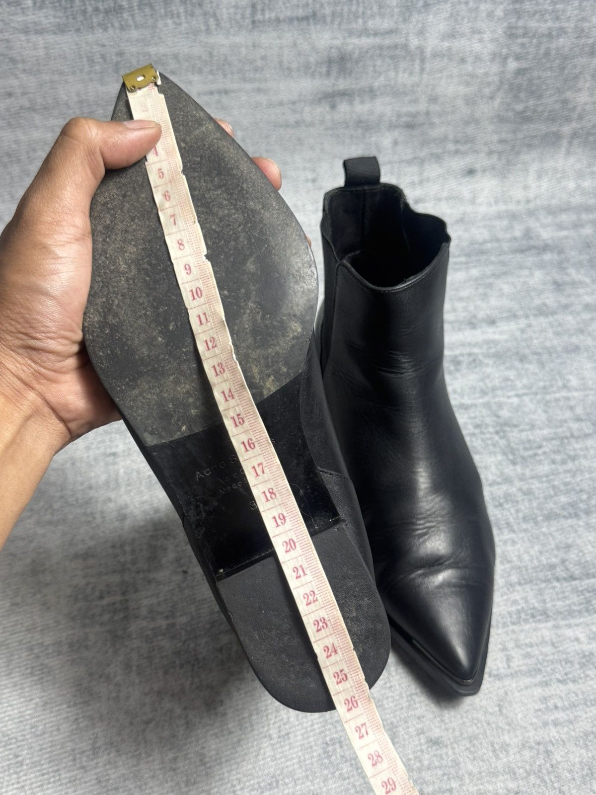 Acne Studios Acne Studios - Jensen Black Leather - Chelsea Ankle Boots Size US 6 / IT 36 - 16 Thumbnail
