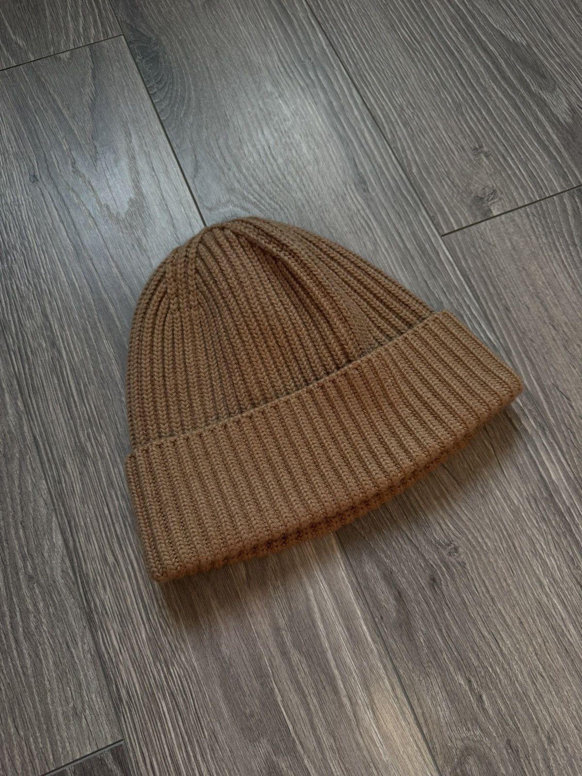 Alfred Dunhill Dunhill Cotton - cashmere Knitted Hat in Beige Size ONE SIZE - 1 Thumbnail
