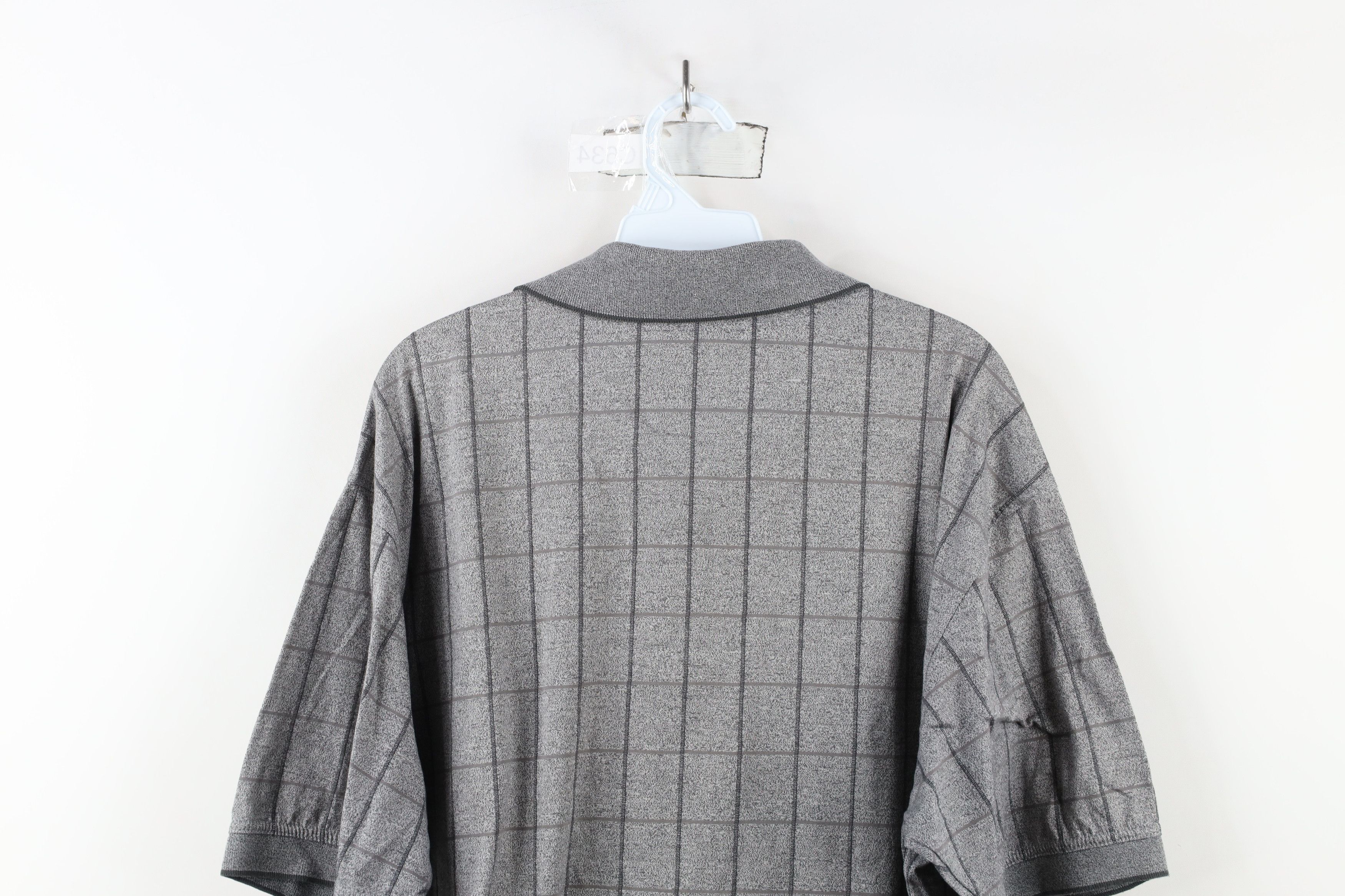 PING × Vintage Vintage 90s Ping Golf Knit Collared Golfing Polo Shirt Gray Size US L / EU 52-54 / 3 - 8 Thumbnail