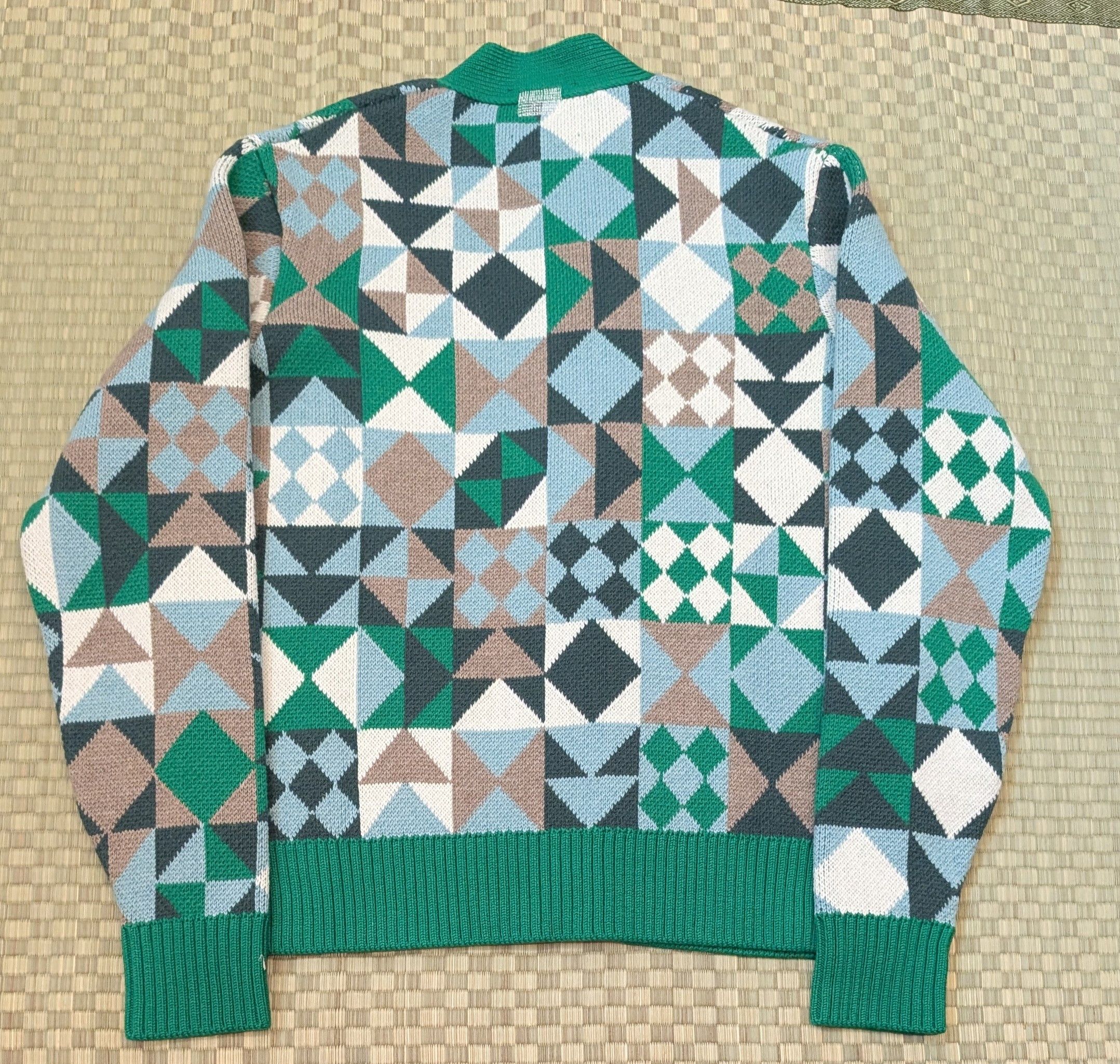 Other NWT Sheep Inc. Patchwork Cardigan Bottle Green Size US S / EU 44-46 / 1 - 2 Thumbnail