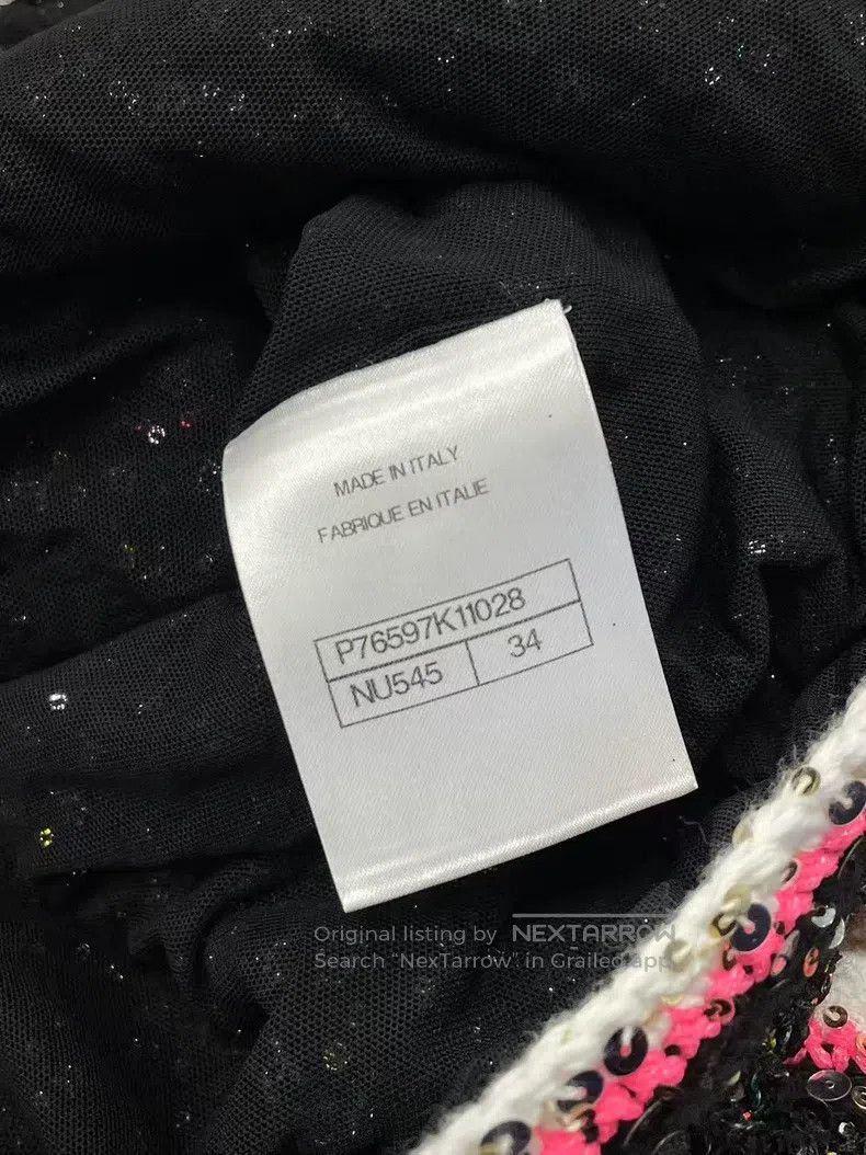 Chanel Chanel 24C black background colour sequin cardigan jacket Size XXS / US 00 / IT 34 - 7 Thumbnail