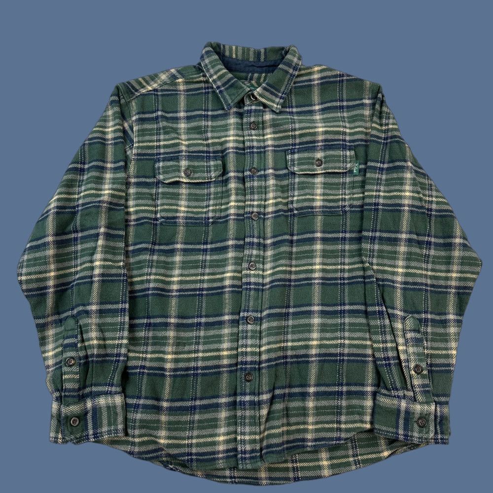 Vintage Woolrich Brawny Shirt Mens 2XL Green Plaid Heavyweights Pockets Workwear Shacket Size US XXL / EU 58 / 5 - 1 Thumbnail