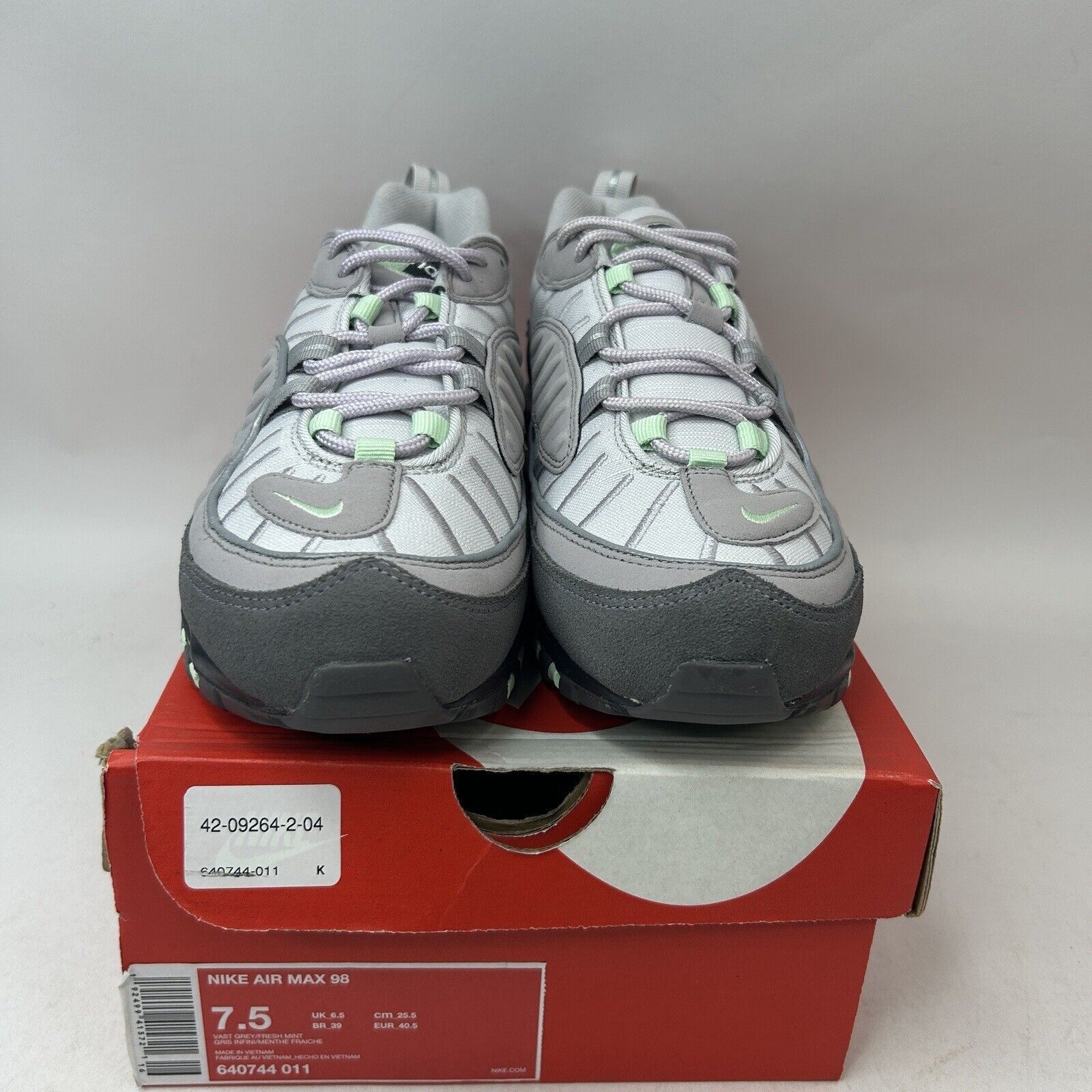 Nike Nike Air Max 98 “Vast Grey Fresh Mint Green” 2024 Size US 7.5 / EU 40-41 - 2 Thumbnail