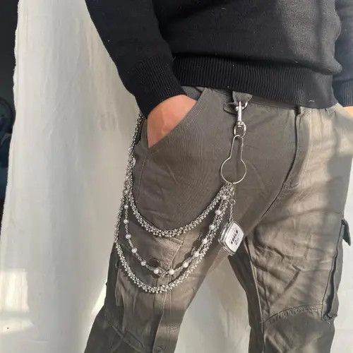 Jewelry 3 Pl Layer Pearl Silver Wallet Chain Size ONE SIZE - 5 Thumbnail