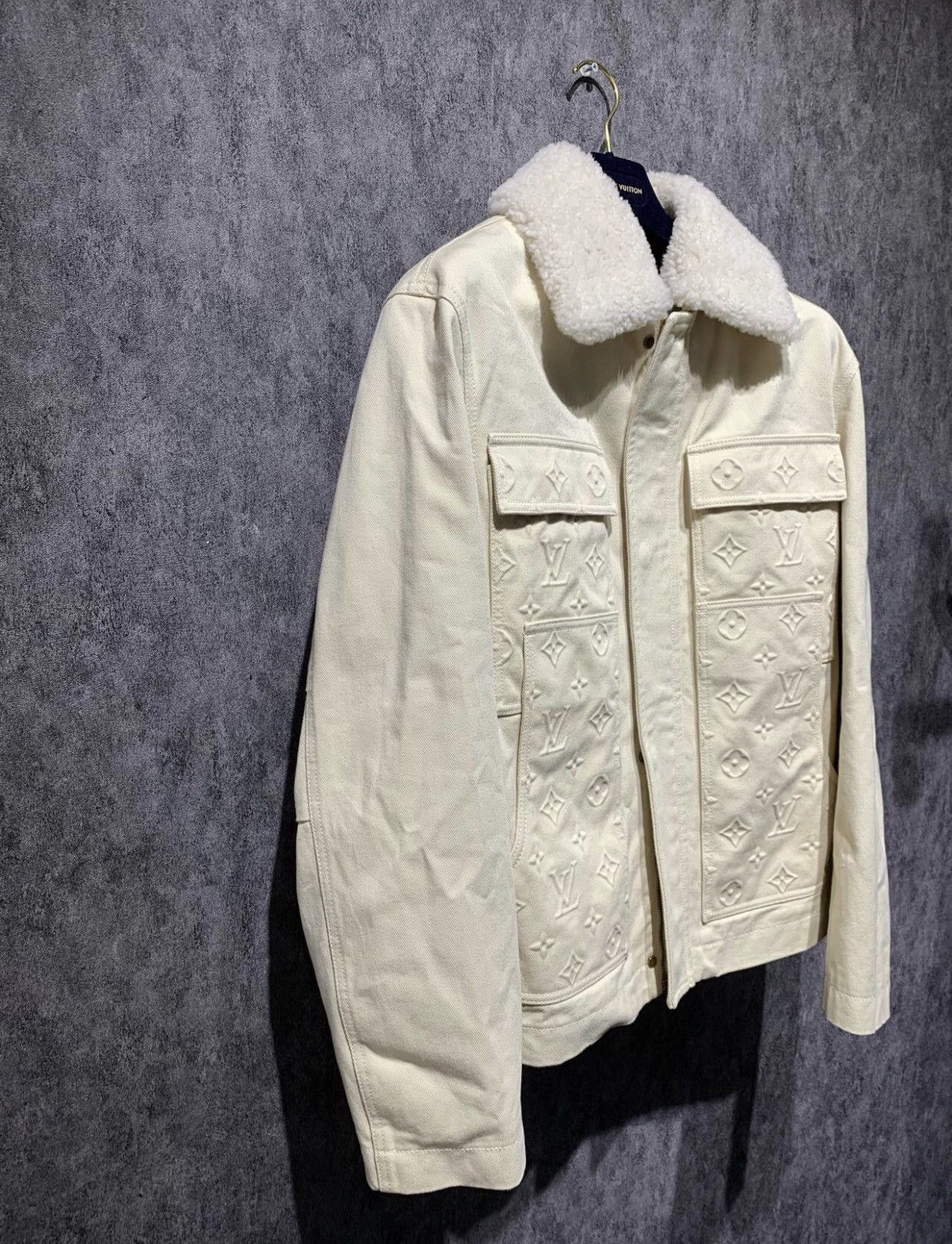 Louis Vuitton LOUIS VUITTON New relief full print logging denim jacket2412 Size US M / EU 48-50 / 2 - 3 Thumbnail
