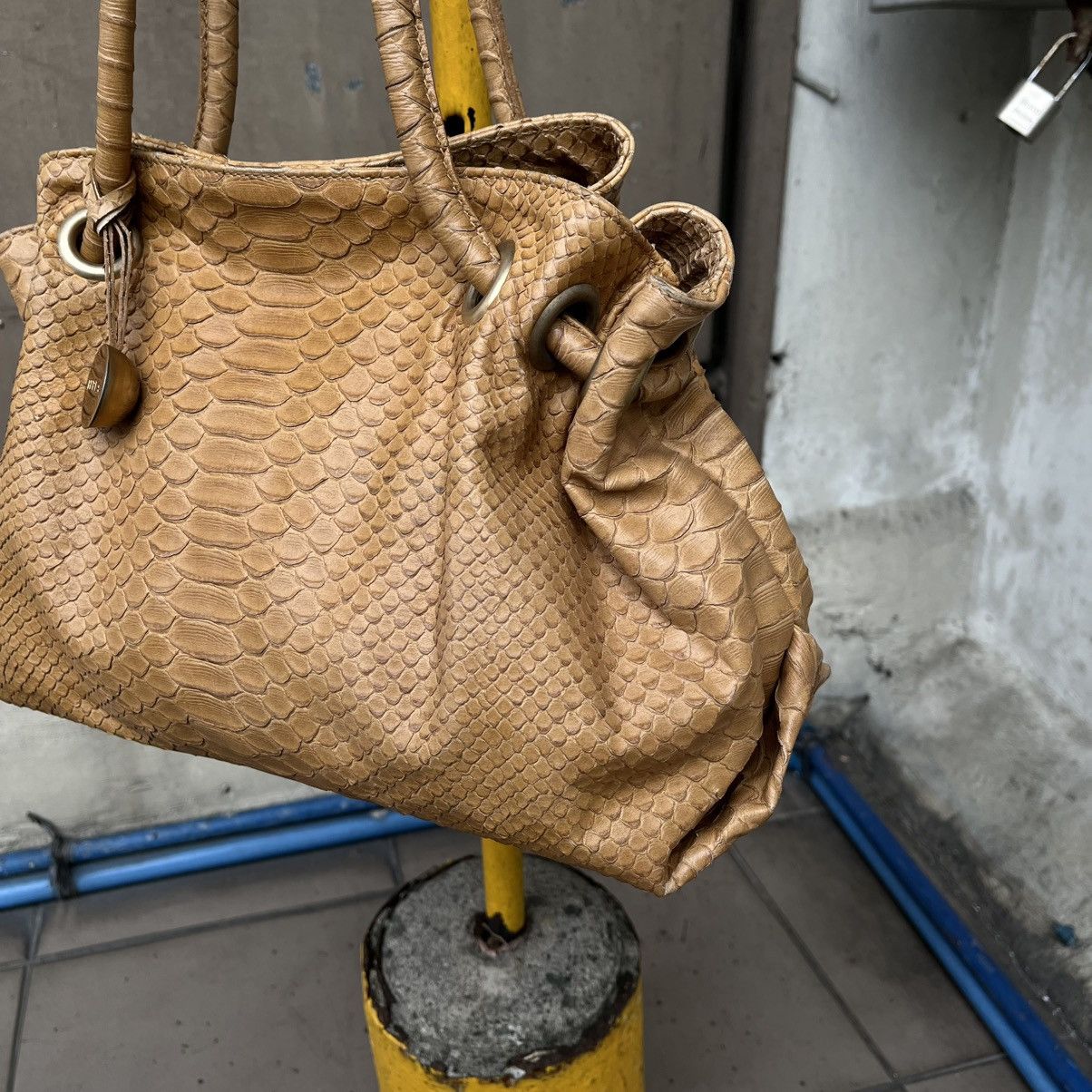 Furla Furla Carmen Python-Embossed Leather Shoulder Bag Size ONE SIZE - 3 Thumbnail