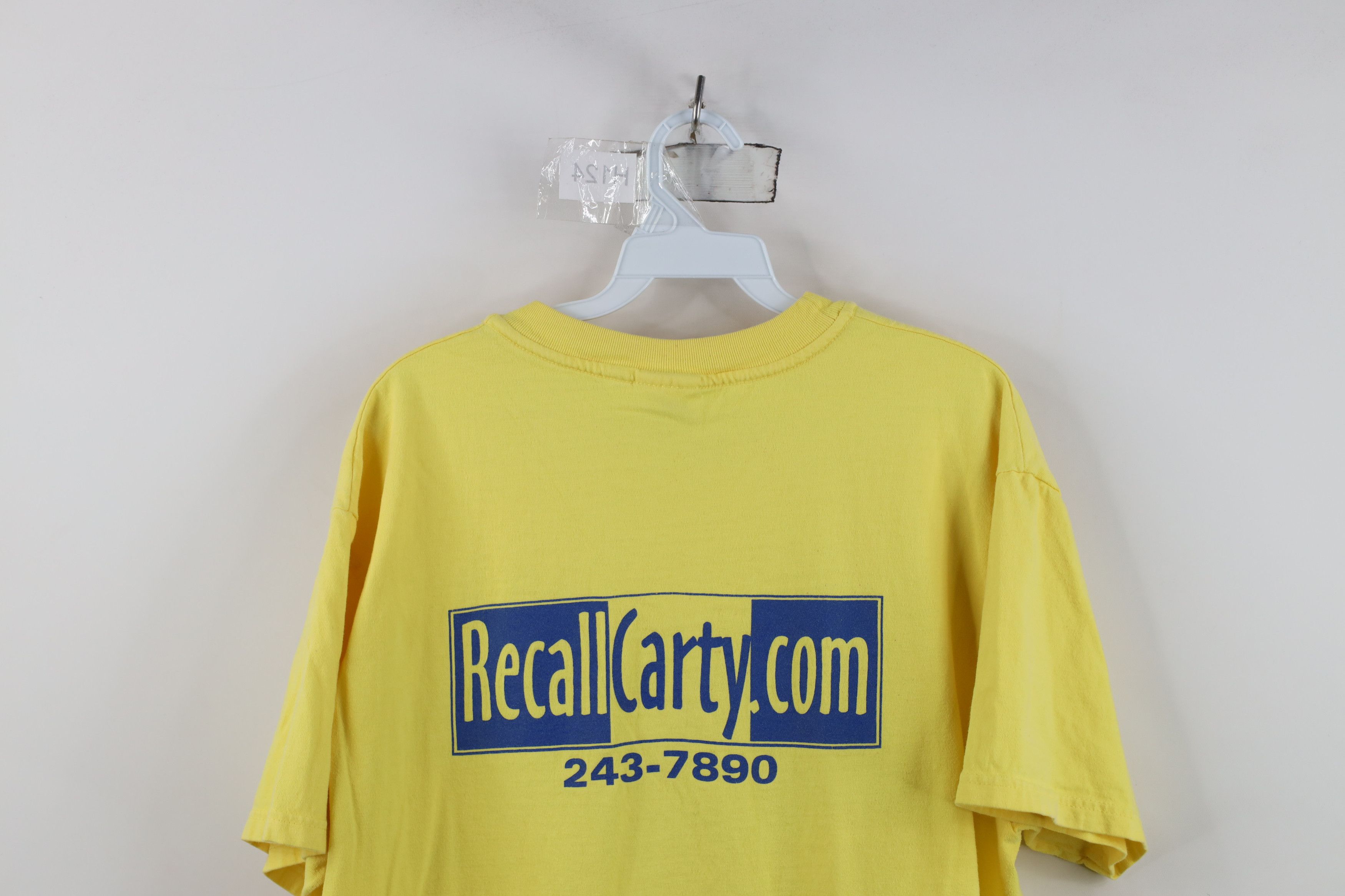Vintage Vintage Y2K Finkbeiner Toledo Ohio Mayor T-Shirt Yellow Size US L / EU 52-54 / 3 - 12 Thumbnail