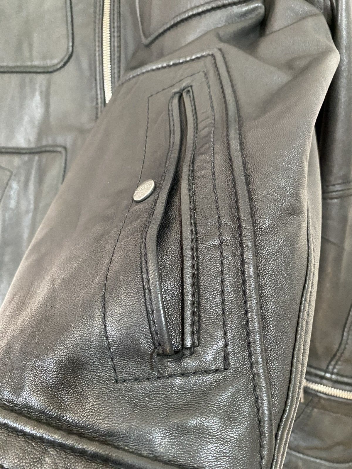 Diesel Diesel Leather Biker Jacket Size US L / EU 52-54 / 3 - 8 Thumbnail