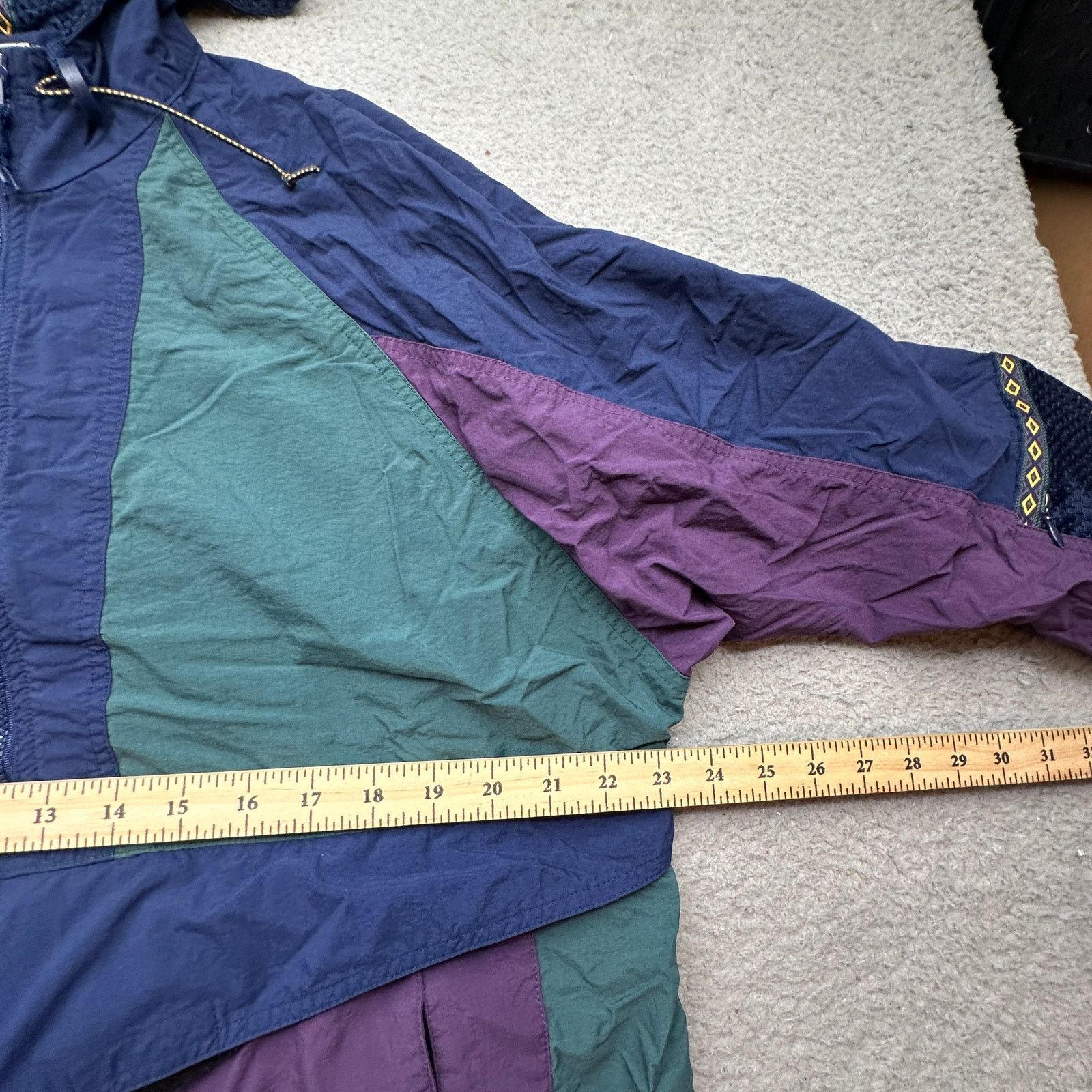 Nike VTG Nike Purple Colorblock Anorak Jacket Medium 23x28 Size US M / EU 48-50 / 2 - 4 Thumbnail