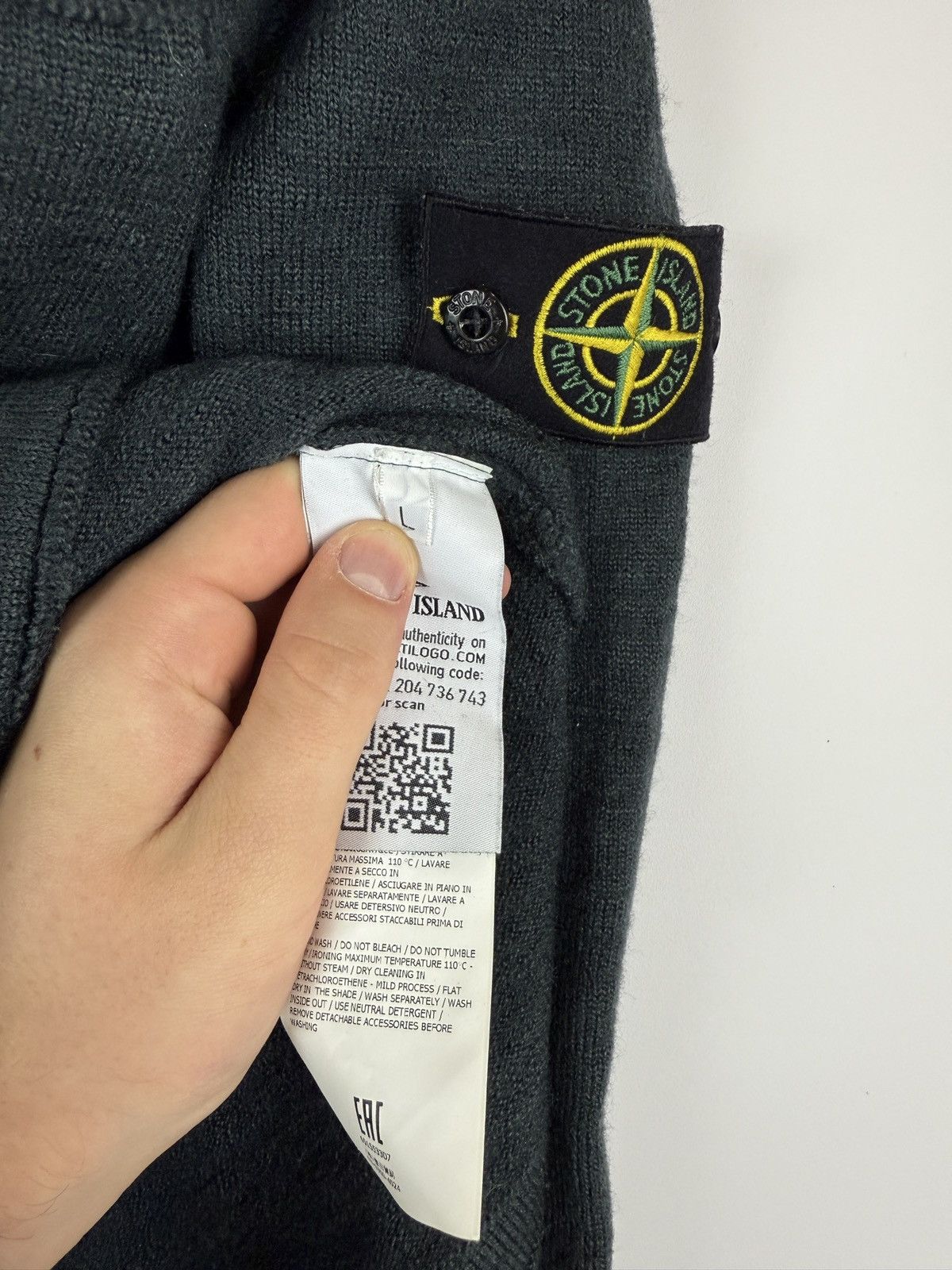Stone Island Grey Stone Island sweater Size US S / EU 44-46 / 1 - 7 Thumbnail