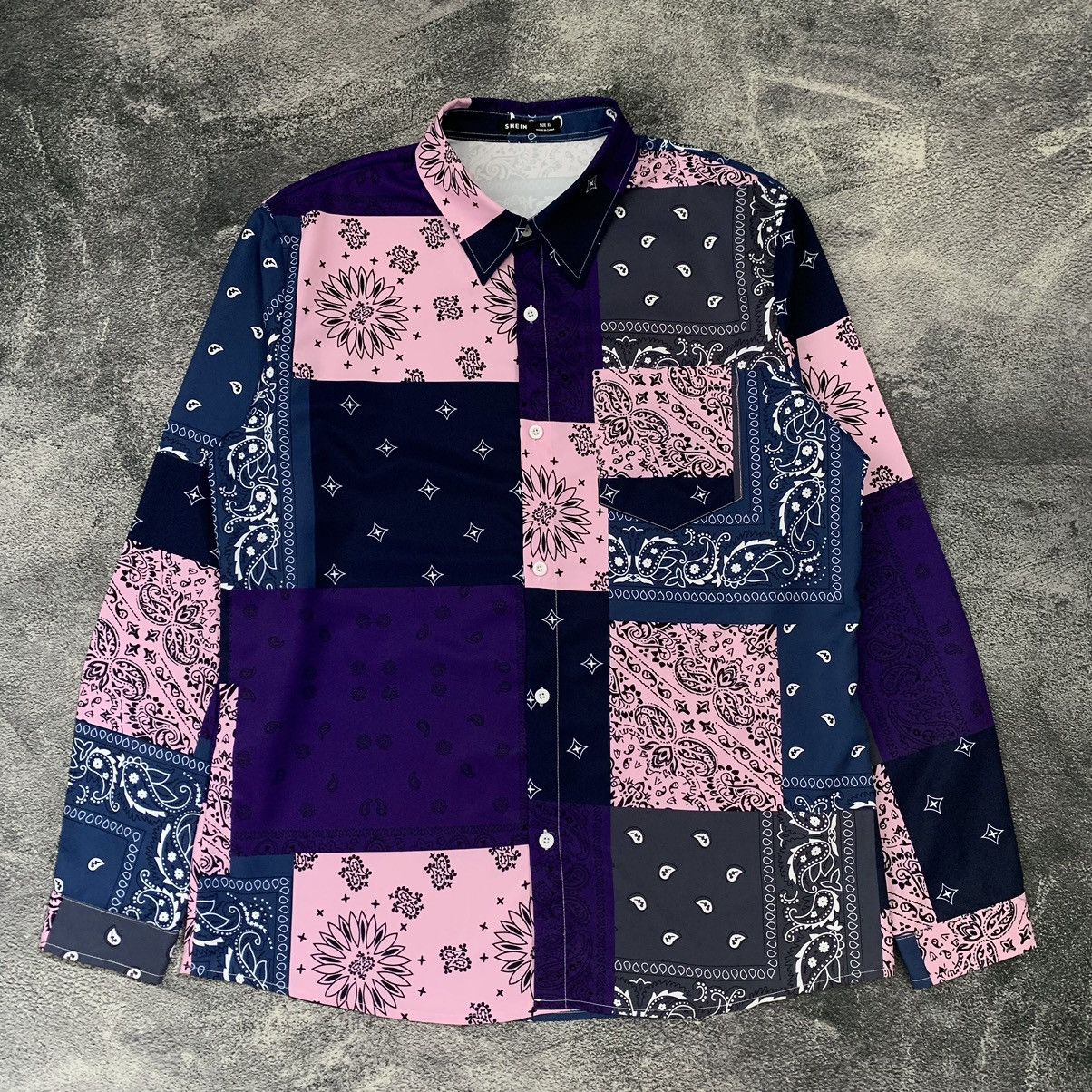 Japanese Brand × Kapital 🔥Like Kapital Shein Patchwork Paisley printed shirt Size US XL / EU 56 / 4 - 1 Thumbnail