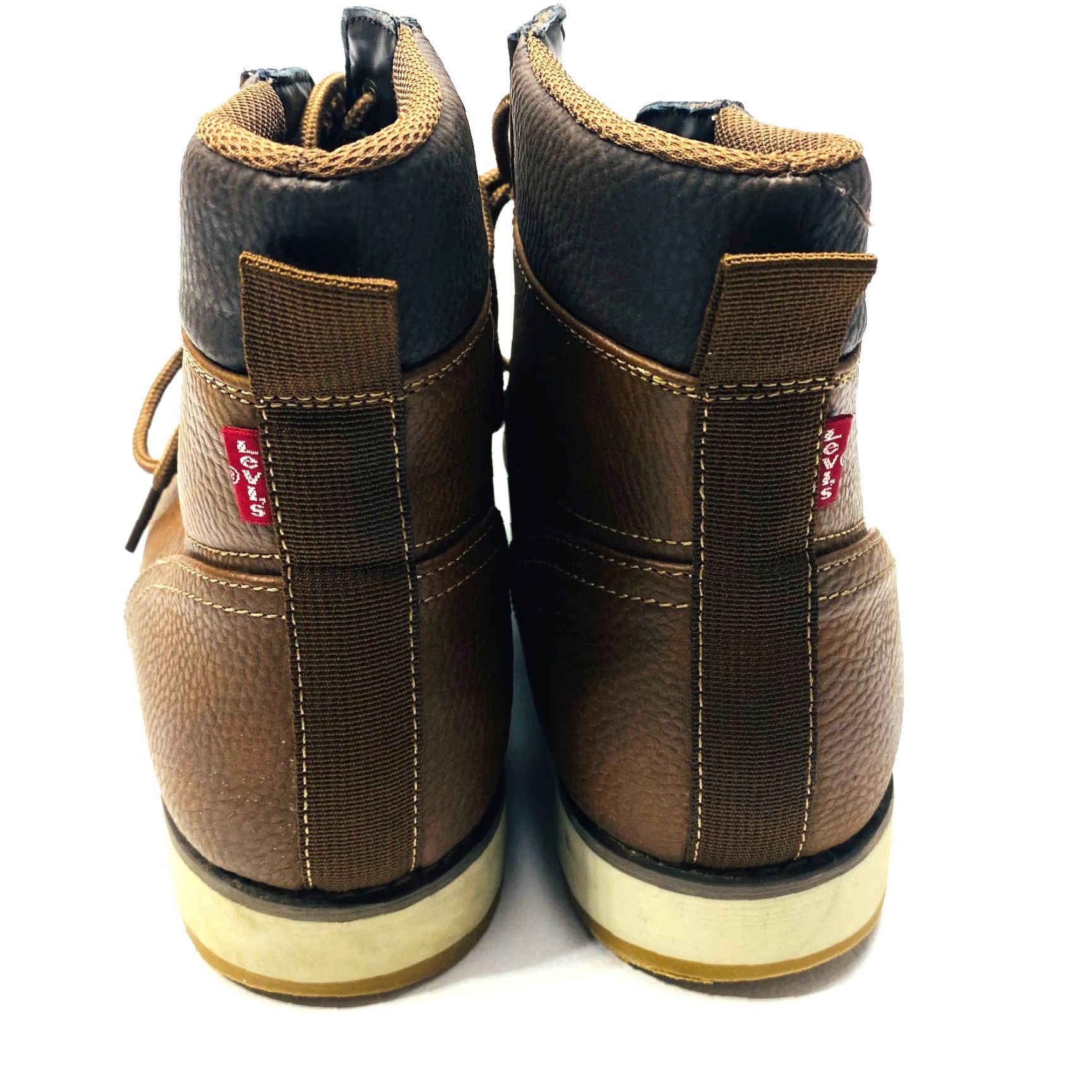Levi's LEVI'S Wedge Chukka Boots Mens 13 Brown Pull Tab Removable Insole Round Toe 1262 Size US 13 / EU 46 - 5 Thumbnail