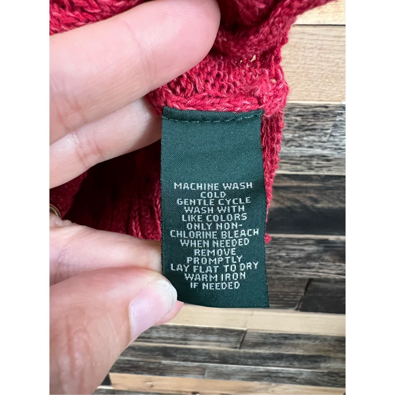 Lauren Ralph Lauren LRL Lauren Jeans Co Ralph Lauren Cotton Sweater Women’s Red Size XL / US 12-14 / IT 48-50 - 4 Thumbnail