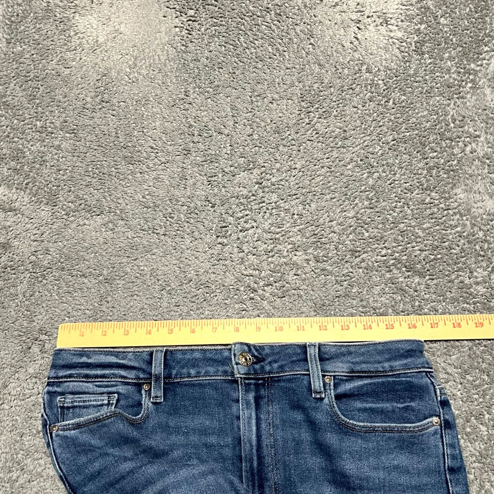 Paige Paige Jeans Womens 31 Cindy Raw Hem Straight Leg High Rise 32x27.5 Blue Jeans Womens Mens Girls Boys Size 24" / US 00 / IT 34 - 7 Thumbnail