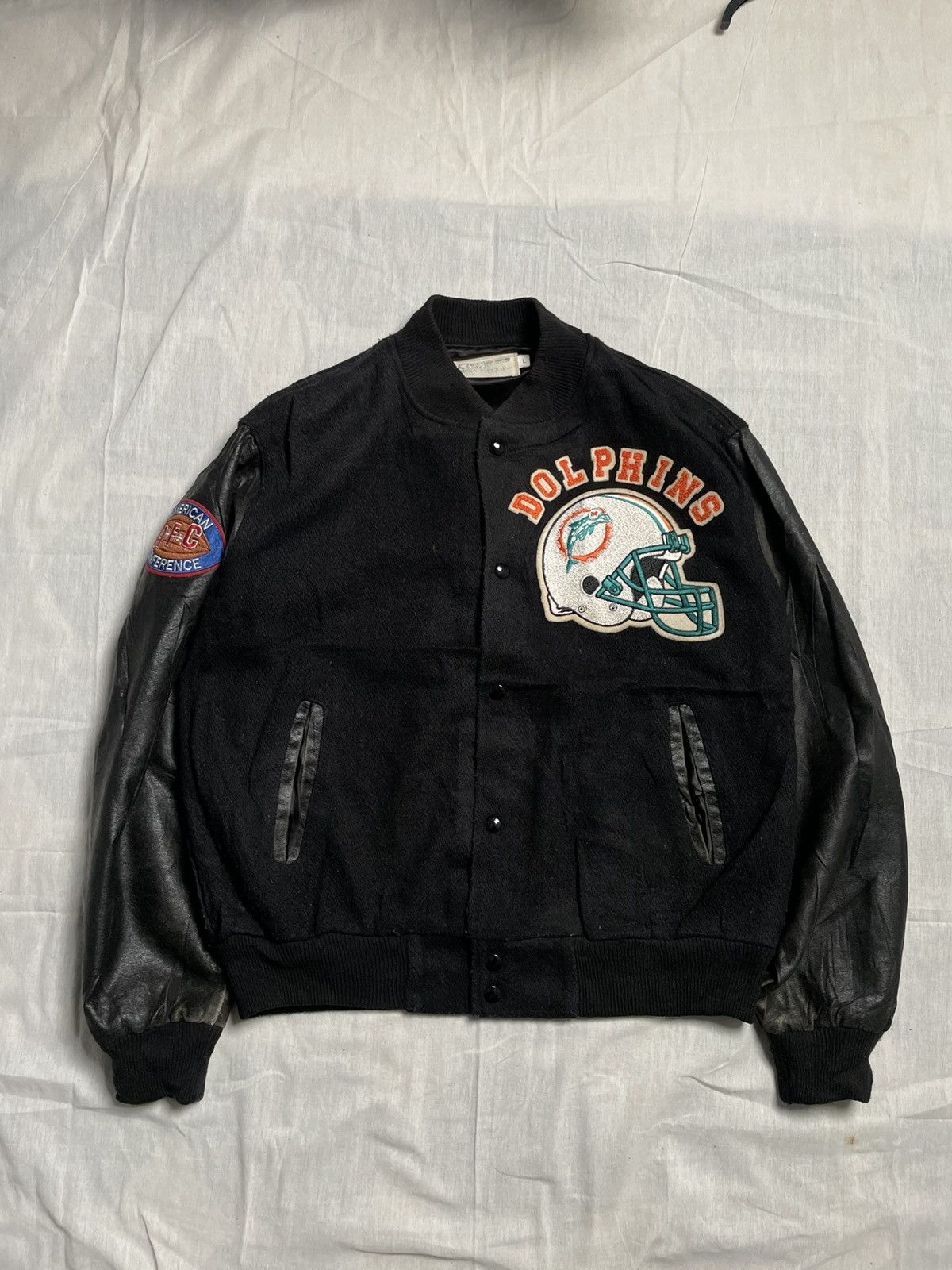 Chalk Line Chalk Line Varsity Bomber Wool Jacket Size US L / EU 52-54 / 3 - 2 Thumbnail