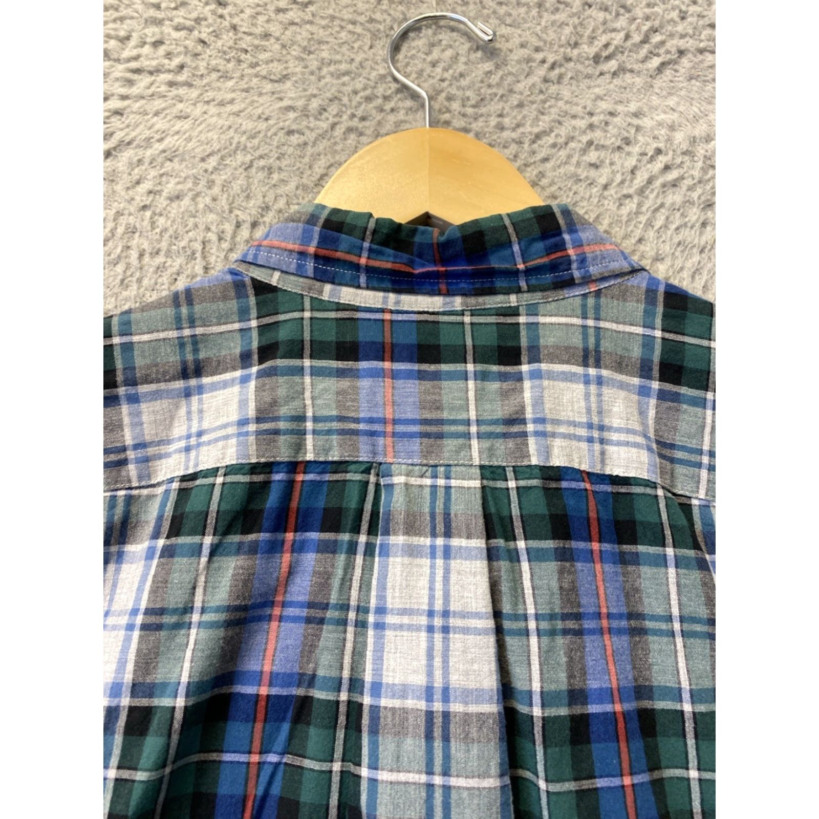 J.Crew J.Crew Shirt Men XL Multicolor Plaid Button-Down Oxford Slim Fit Long Sleeve Blue Green Red Size US XL / EU 56 / 4 - 7 Thumbnail