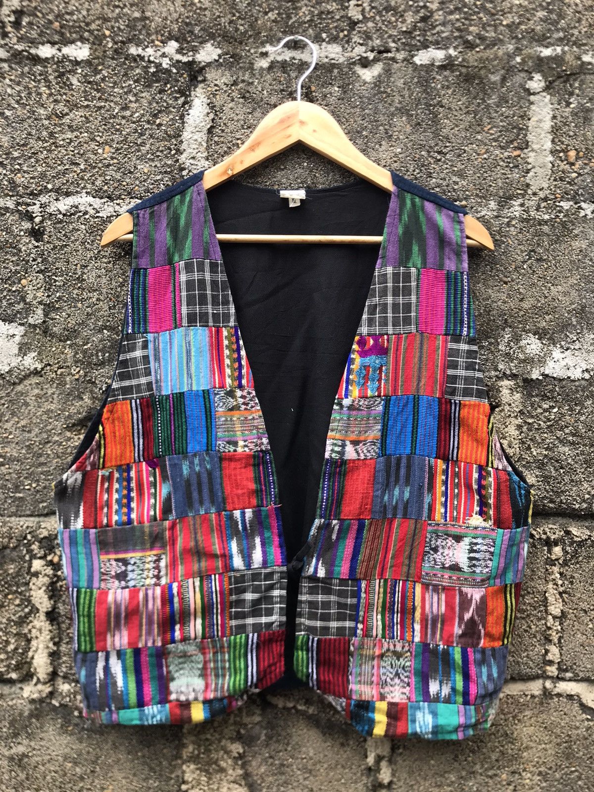 Native 🔥Vintage 90s Patchwork Vest Size US M / EU 48-50 / 2 - 1 Thumbnail