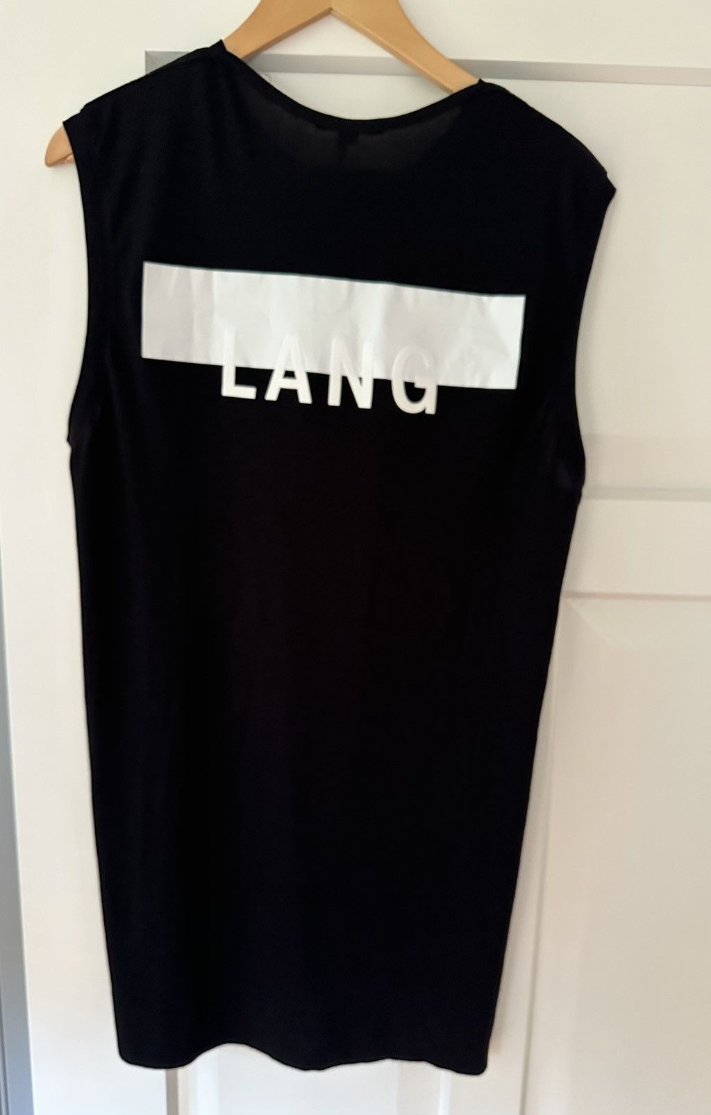 Helmut Lang Black Helmut Lang Logo Tank top Size L near mint condition Size US L / EU 52-54 / 3 - 2 Thumbnail
