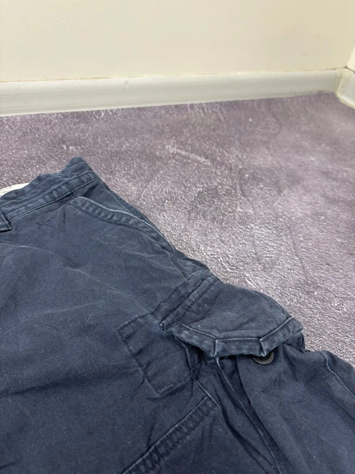 Polo Ralph Lauren × Ralph Lauren × Vintage Vintage Polo Ralph Lauren Y2K Navy Military Cargo Shorts Size US 36 / EU 52 - 7 Thumbnail