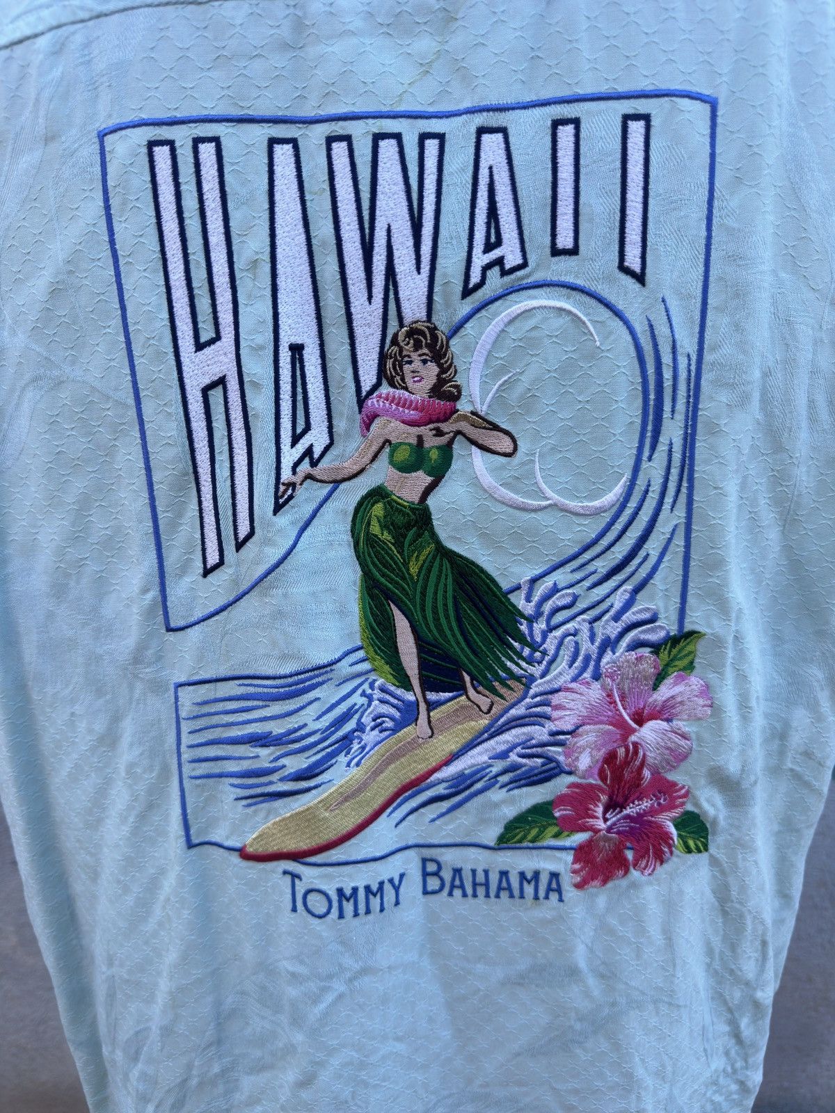 Tommy Bahama PreOwned Tommy Bahama Mint Green Hawaiian Print Men's XL Size US XL / EU 56 / 4 - 3 Thumbnail