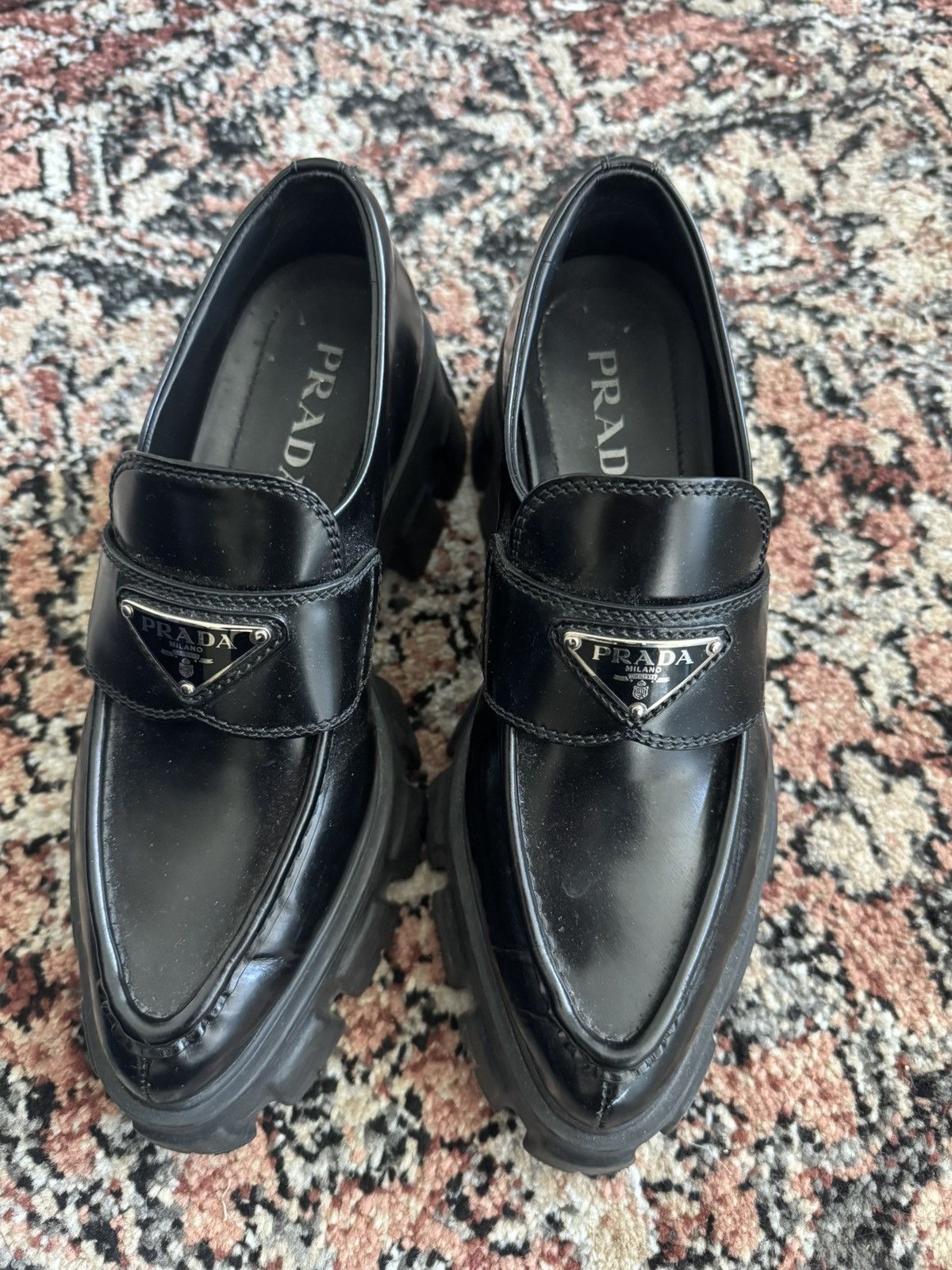 Prada prada monolith loafers Size US 6 / IT 36 - 1 Thumbnail