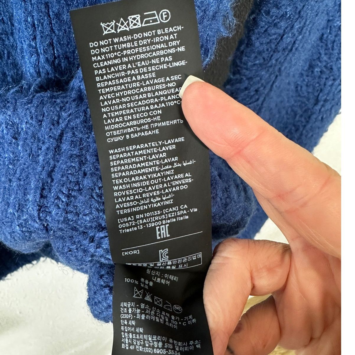 Tom Ford Tom Ford Blue Silk Turtleneck Long Sleeve Fuzzy Sweater XL Size XL / US 12-14 / IT 48-50 - 8 Thumbnail