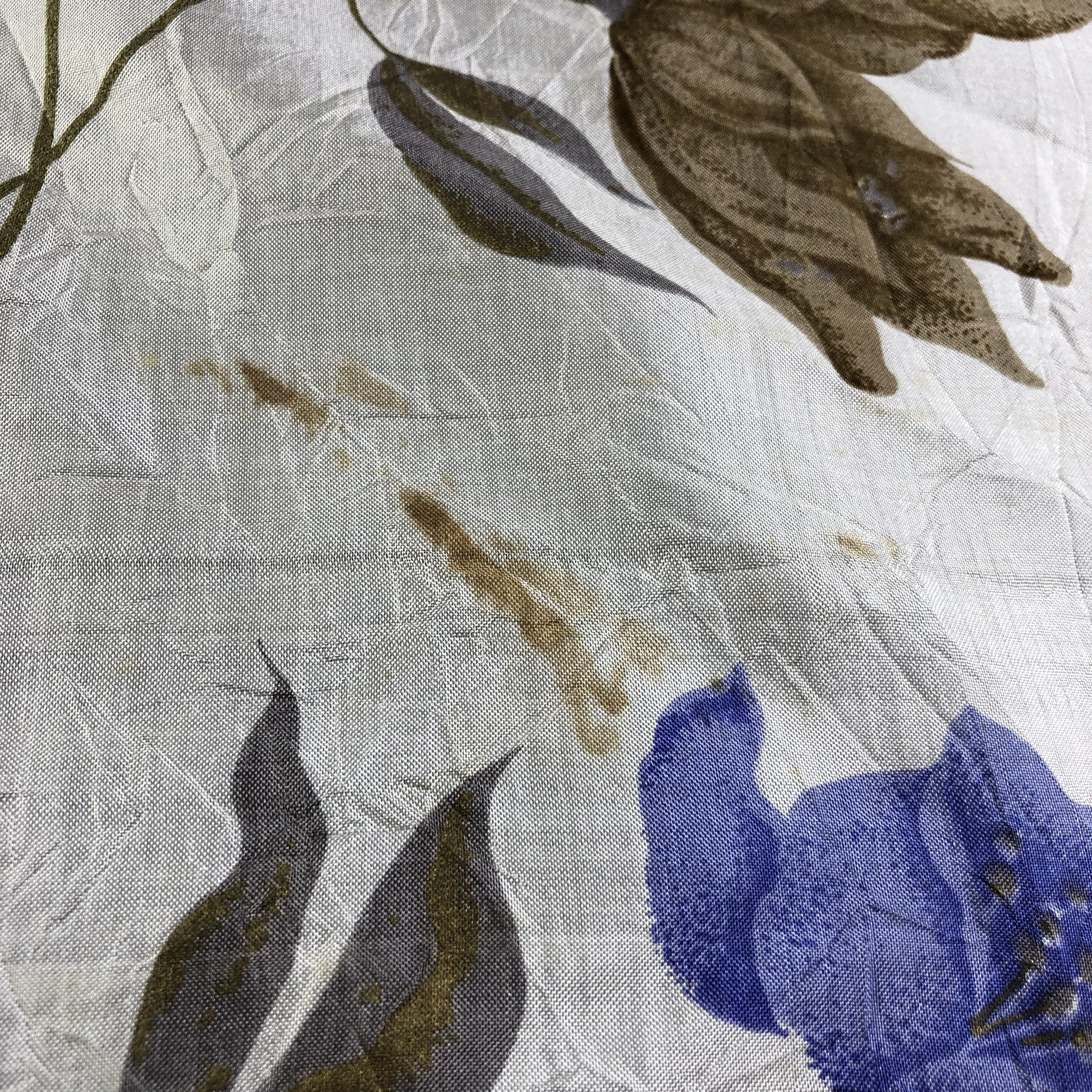 Japanese Brand Floral Thai Silk Scarf M794 Size ONE SIZE - 7 Thumbnail