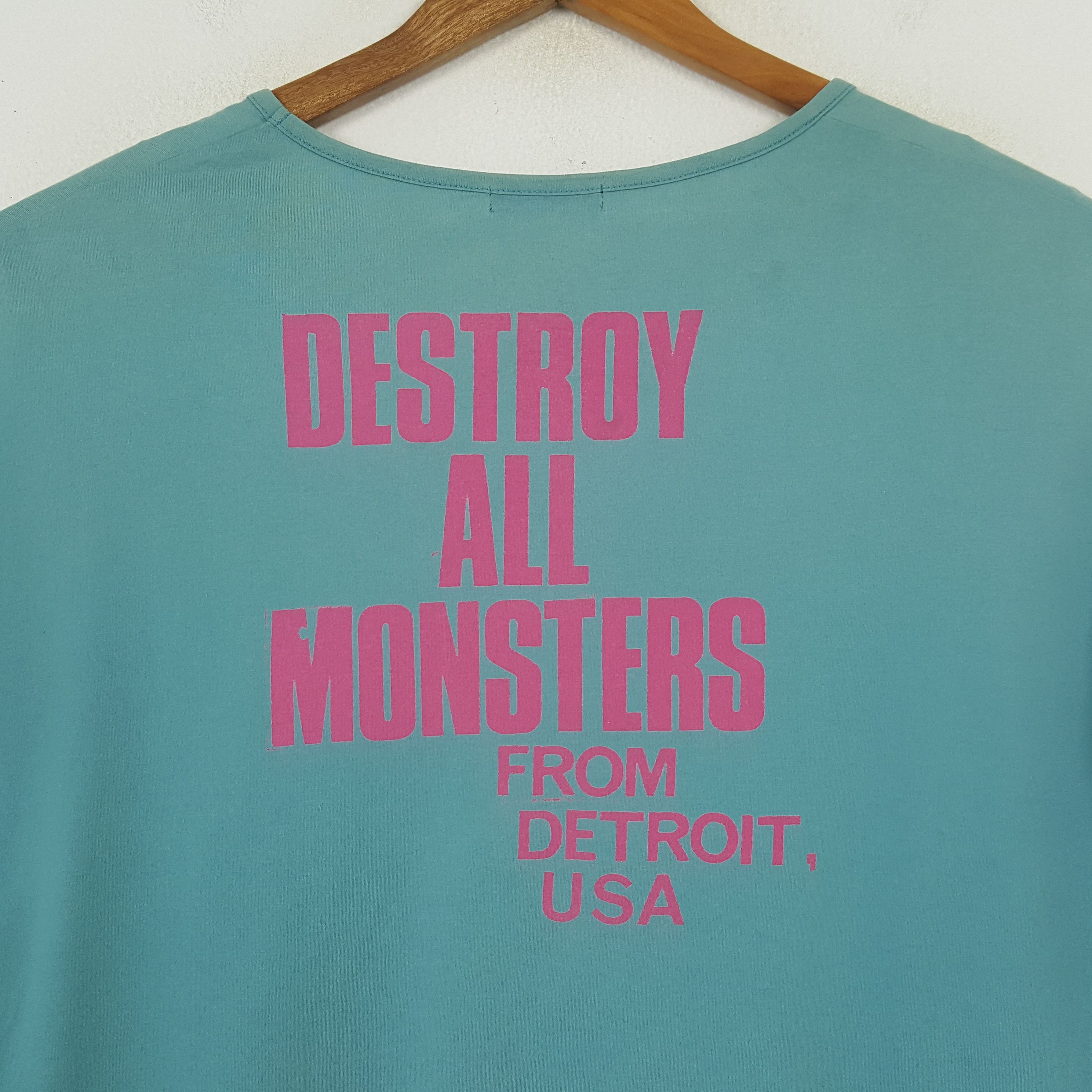 Hysteric Glamour × Japanese Brand × Vintage Vintage Hysteric Glamour DESTROY ALL MONSTERS Tees C285N49 Size XXL / US 16-18 / IT 52-54 - 4 Thumbnail