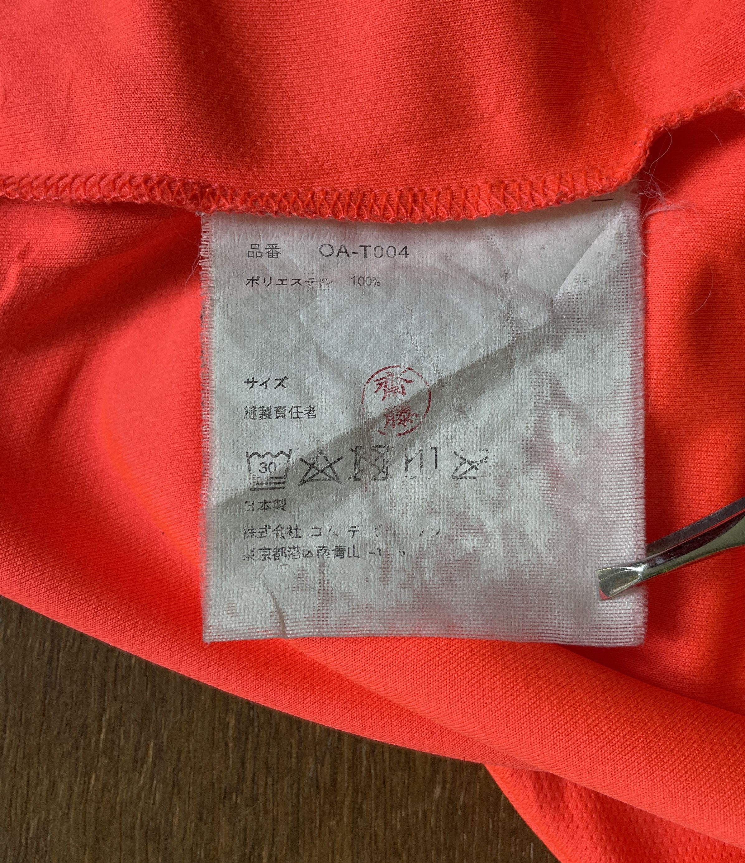 Comme des Garcons Comme des Garçons Red Long Sleeve T-Shirt Size US L / EU 52-54 / 3 - 5 Thumbnail