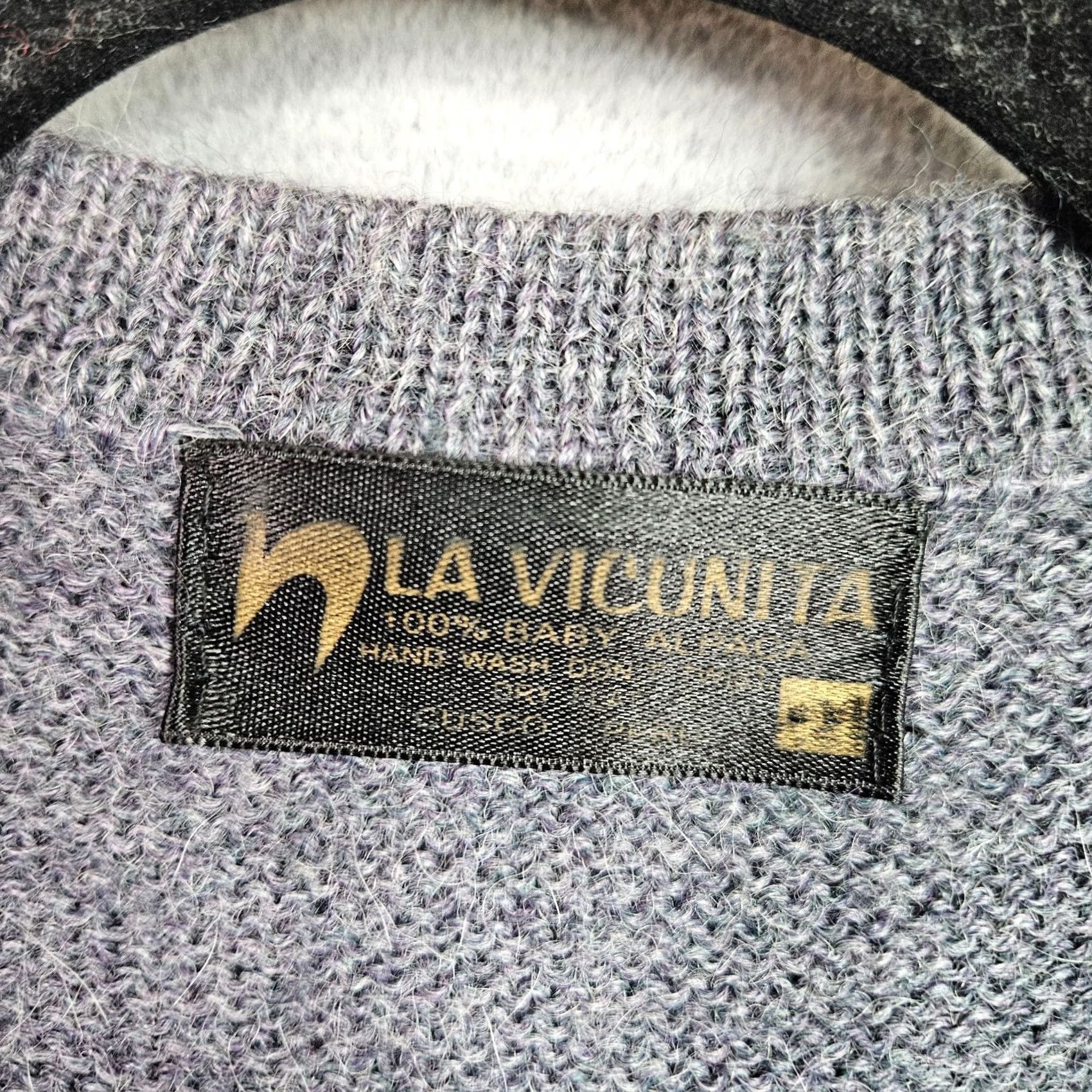 Vintage La Vicunita Men Alpaca Vest L Gray Button Front Sleeveless Knit Cardigan Size US L / EU 52-54 / 3 - 7 Thumbnail