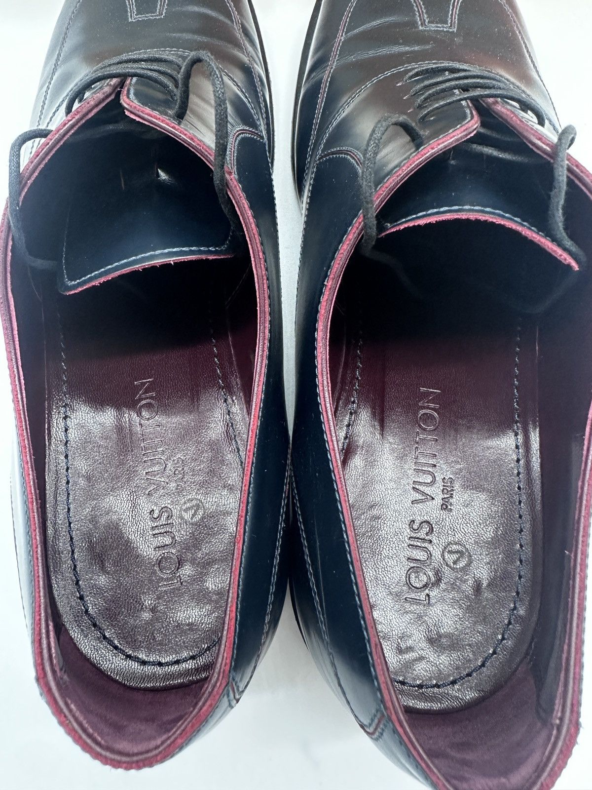 Louis Vuitton Louis Vuitton Navy Oxford Derby Shoes 9.5 LV 10.5 USA Navy Size US 9.5 / EU 42-43 - 6 Thumbnail